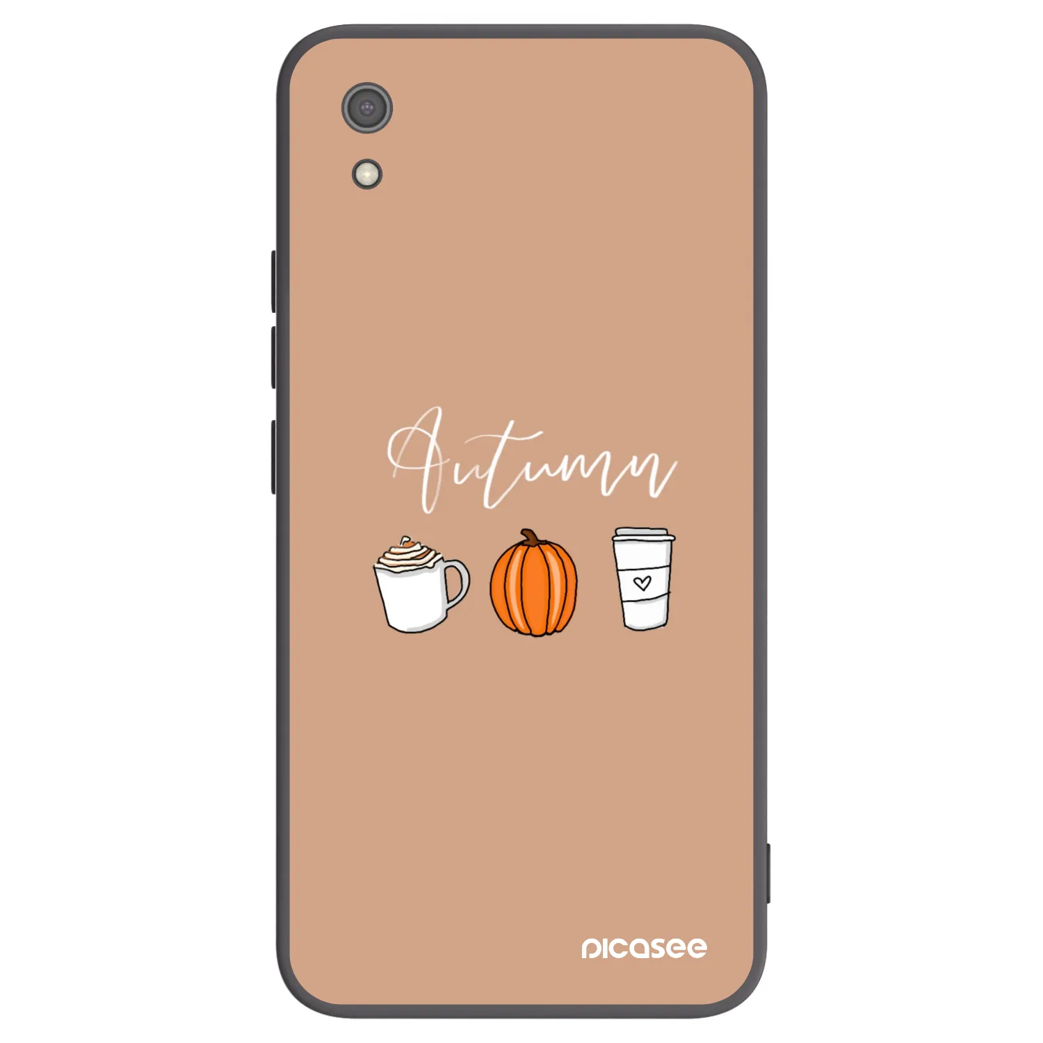 Picasee Μαύρη θήκη σιλικόνης για Xiaomi Redmi 7A - Autumn