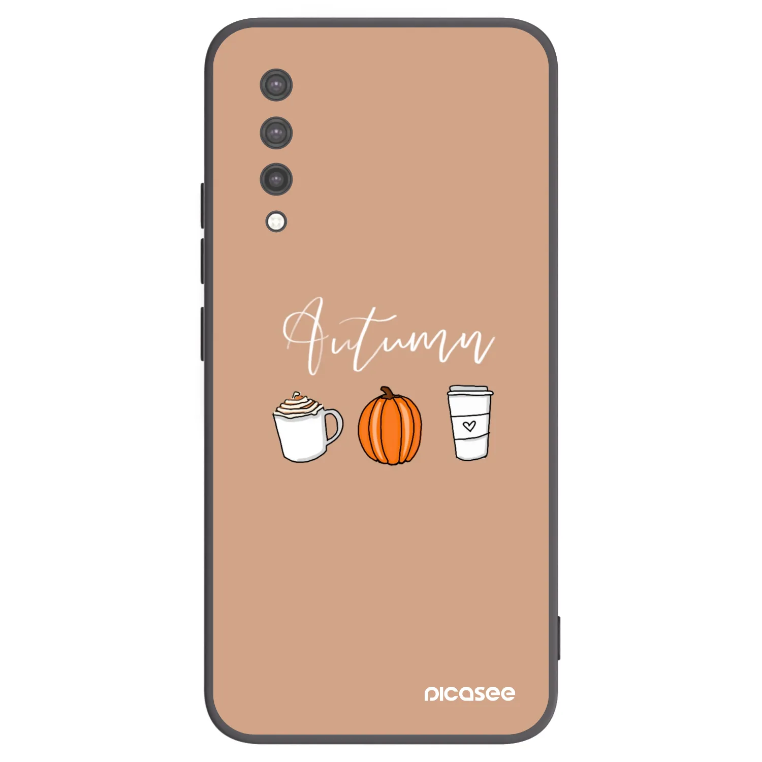 Picasee Μαύρη θήκη σιλικόνης για Xiaomi Mi 9 Lite - Autumn