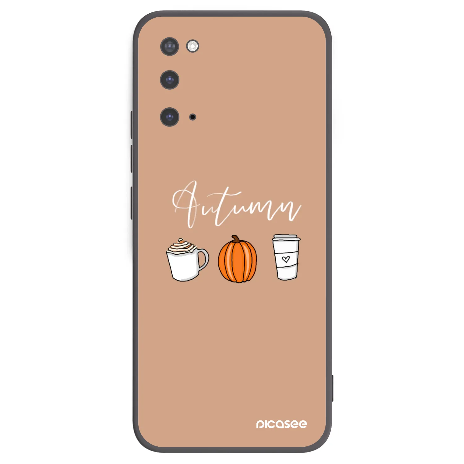 Picasee Μαύρη θήκη σιλικόνης για Samsung Galaxy S20 G980F - Autumn