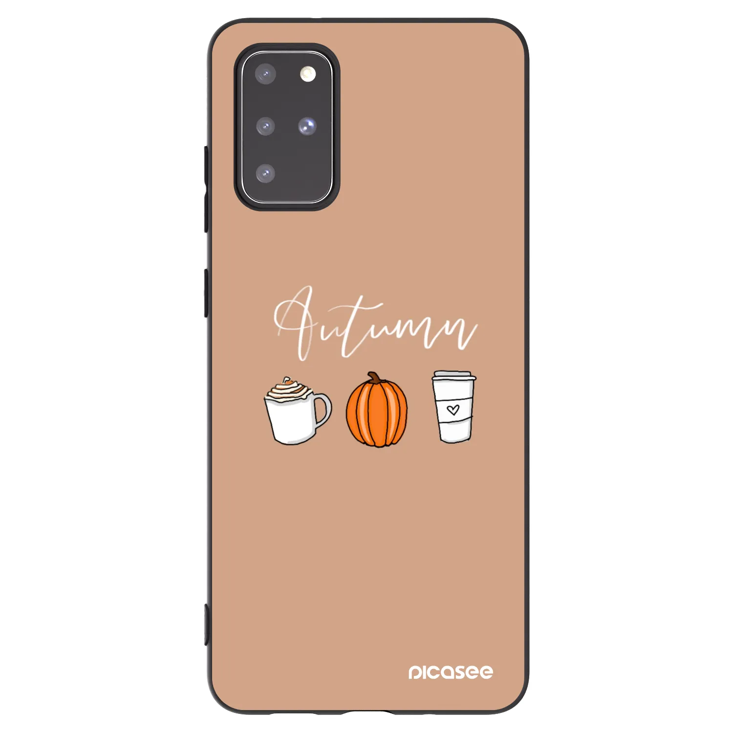 Picasee Μαύρη θήκη σιλικόνης για Samsung Galaxy S20+ G985F - Autumn