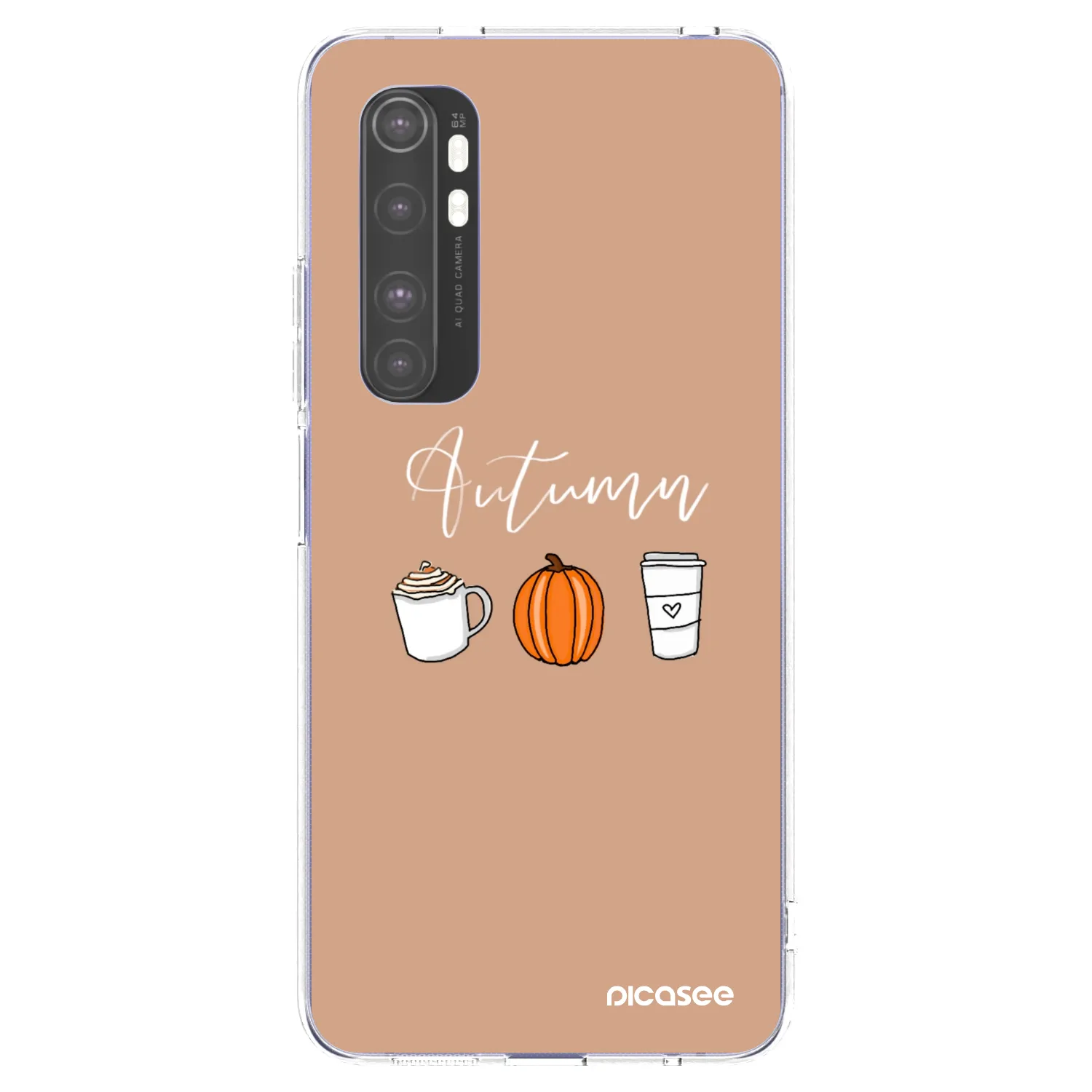 Picasee διαφανής θήκη σιλικόνης Xiaomi Mi Note 10 Lite - Autumn