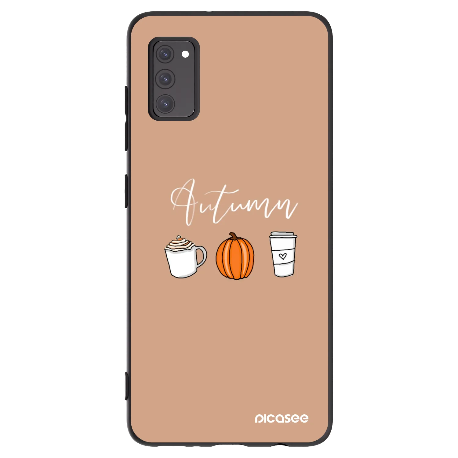 Picasee Μαύρη θήκη σιλικόνης για Samsung Galaxy A41 A415F - Autumn