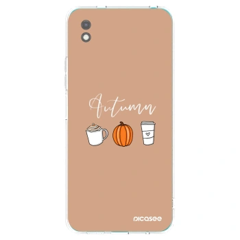 Picasee Μαύρη θήκη σιλικόνης για Xiaomi Redmi 9A - Autumn