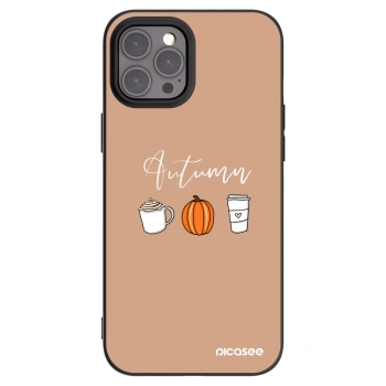 Picasee Μαύρη θήκη σιλικόνης για Apple iPhone 12 Pro Max - Autumn