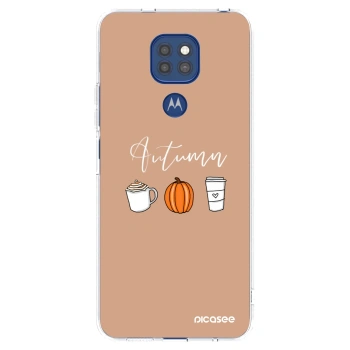Picasee διαφανής θήκη σιλικόνης Motorola Moto G9 Play - Autumn