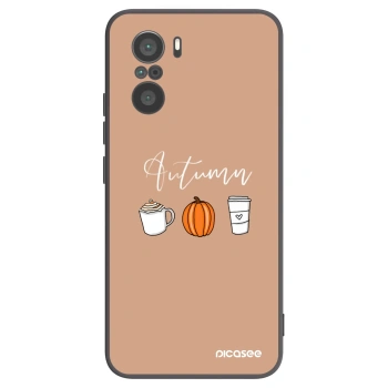 Picasee Μαύρη θήκη σιλικόνης για Xiaomi Poco F3 - Autumn