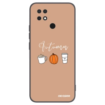 Picasee Μαύρη θήκη σιλικόνης για Xiaomi Redmi 10C - Autumn