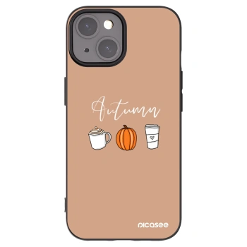 Picasee Μαύρη θήκη σιλικόνης για Apple iPhone 15 - Autumn