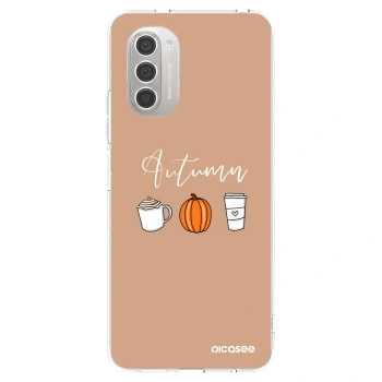 Picasee διαφανής θήκη σιλικόνης Motorola Moto G51 - Autumn
