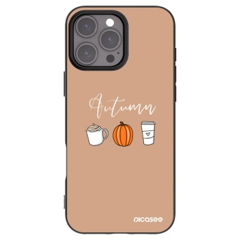 Picasee Μαύρη θήκη σιλικόνης για Apple iPhone 16 Pro Max - Autumn