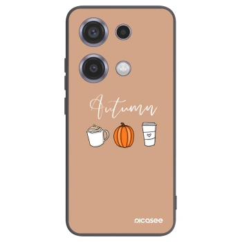 Picasee Μαύρη θήκη σιλικόνης για Xiaomi Redmi Note 14S - Autumn