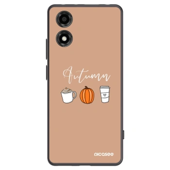 Picasee Μαύρη θήκη σιλικόνης για Motorola Moto E14 - Autumn