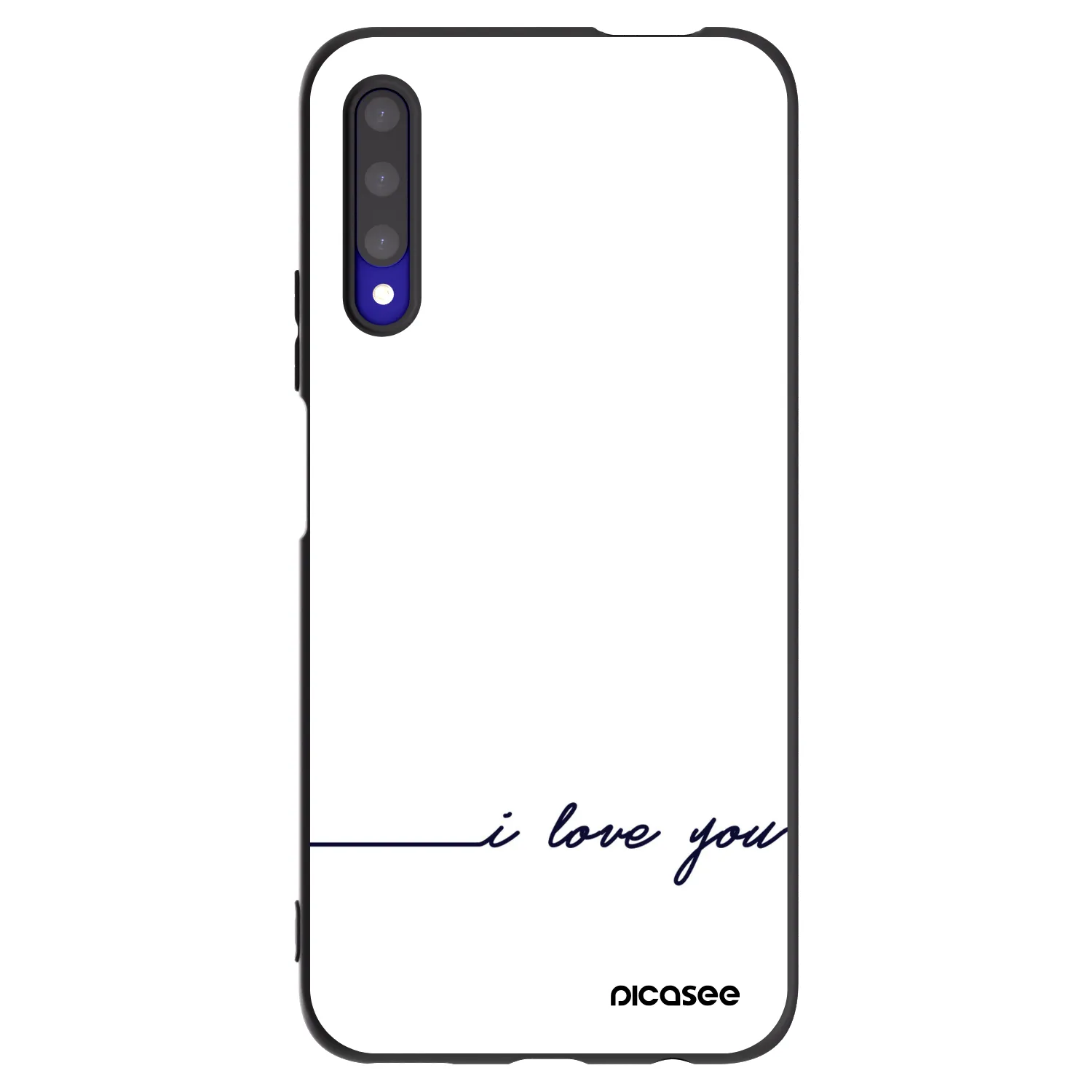 Picasee Μαύρη θήκη σιλικόνης για Honor 9X Pro - I love you