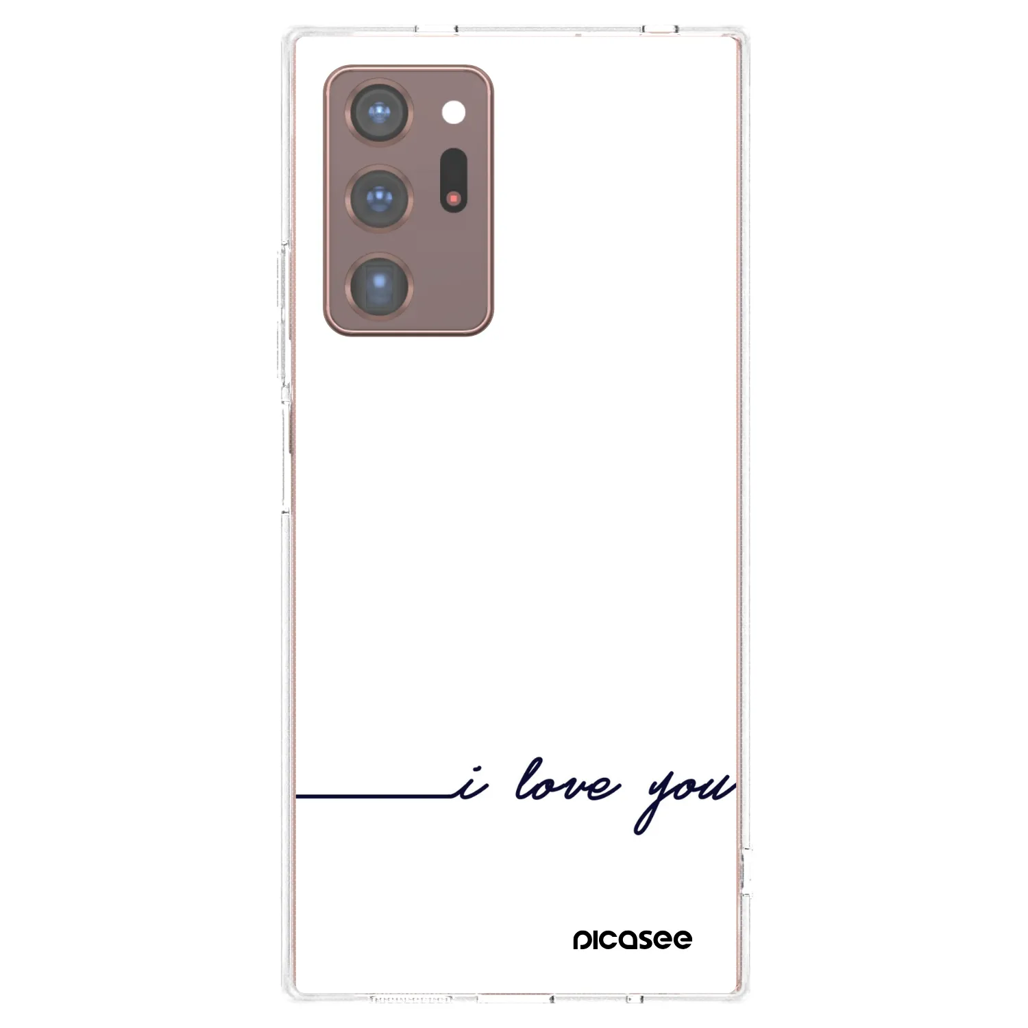 Picasee διαφανής θήκη σιλικόνης Samsung Galaxy Note 20 Ultra - I love you
