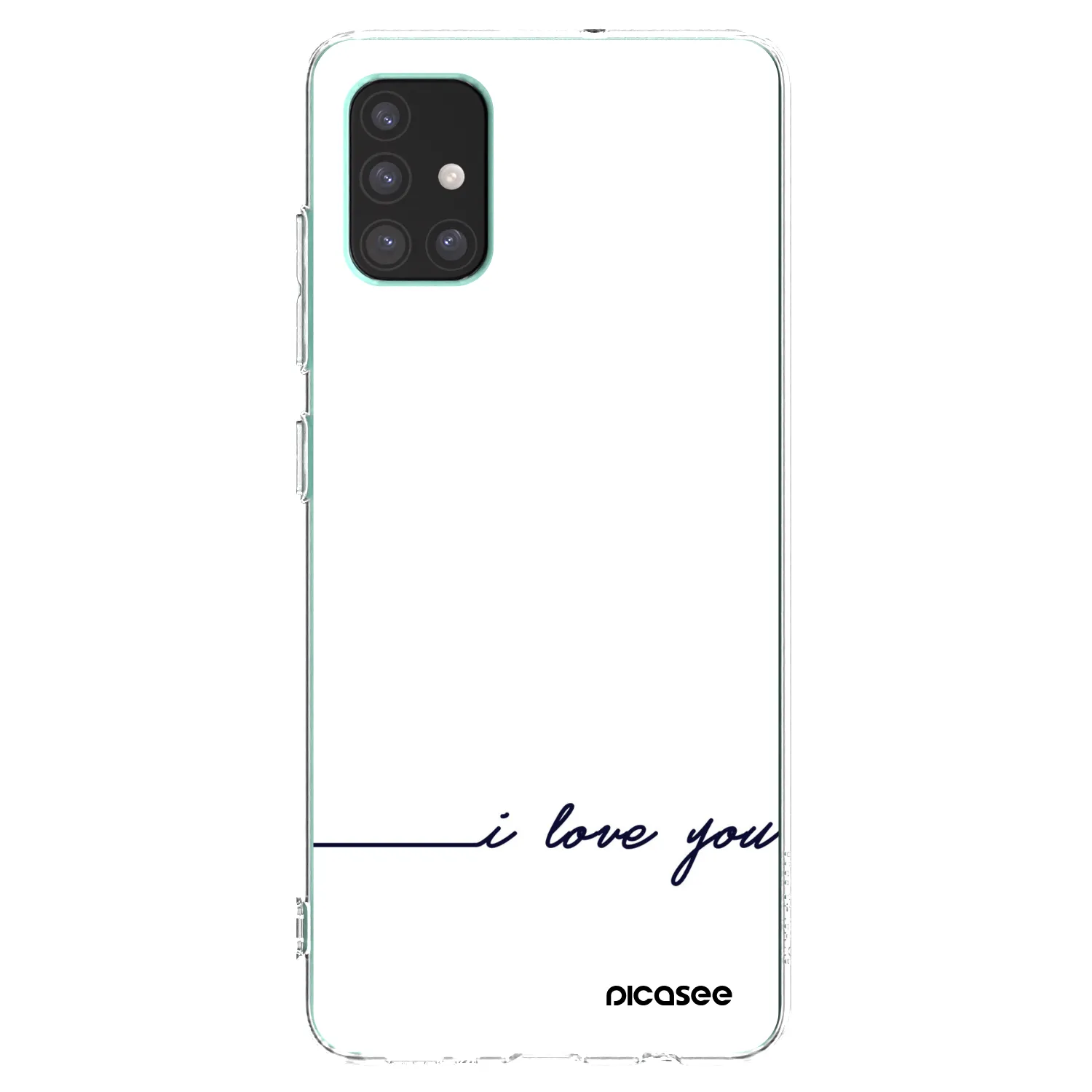 Picasee διαφανής θήκη σιλικόνης Samsung Galaxy M51 M515F - I love you