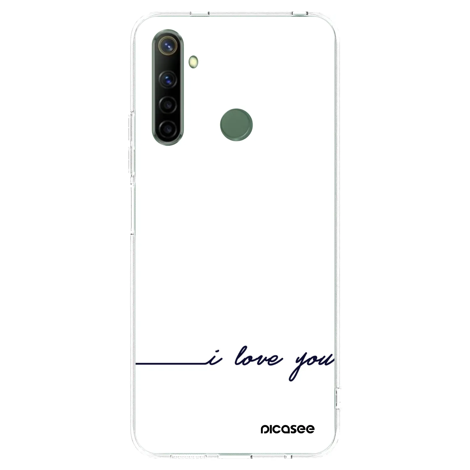 Picasee διαφανής θήκη σιλικόνης Realme 6i - I love you