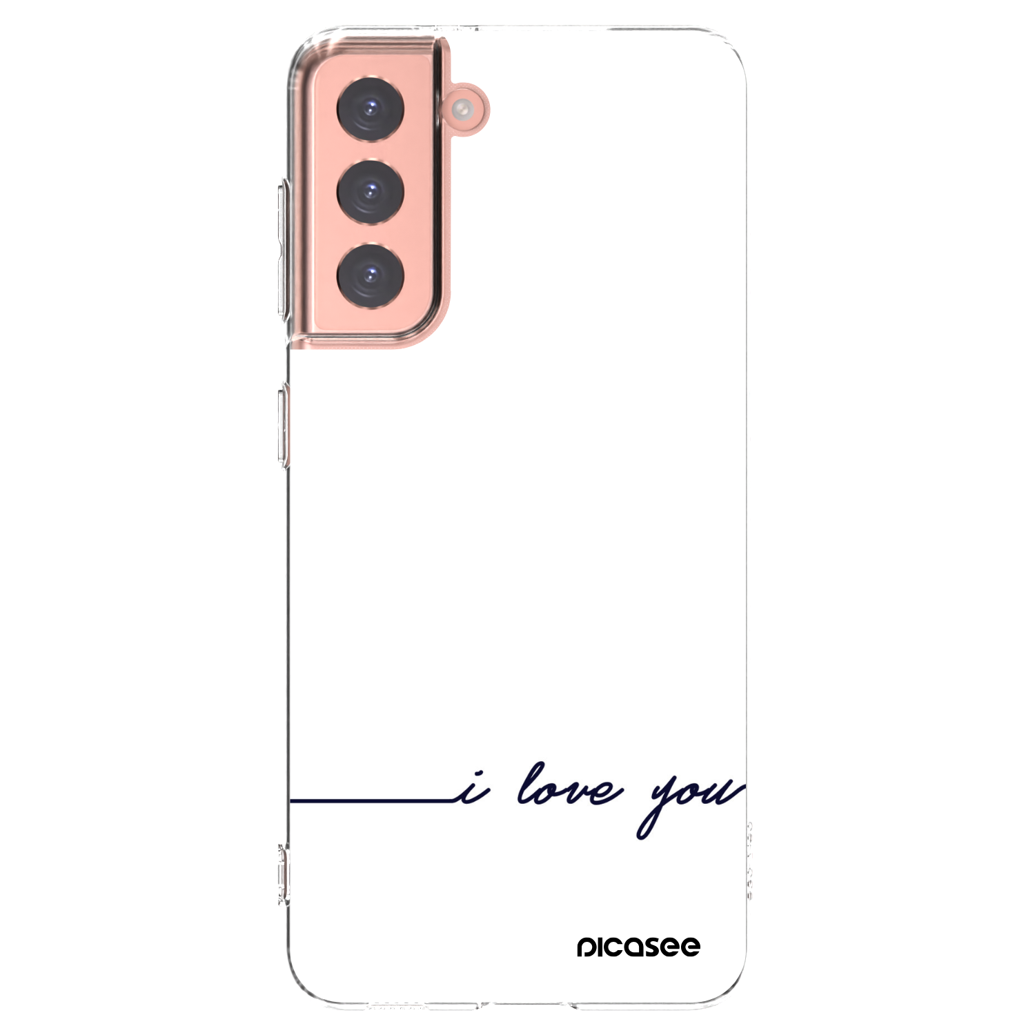 Picasee διαφανής θήκη σιλικόνης Samsung Galaxy S21 5G G991B - I love you