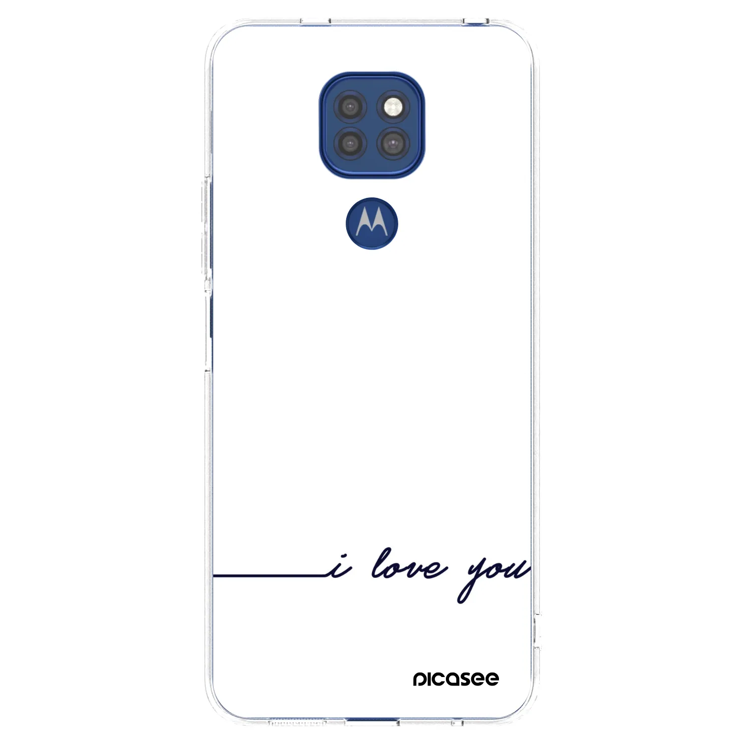 Picasee διαφανής θήκη σιλικόνης Motorola Moto G9 Play - I love you