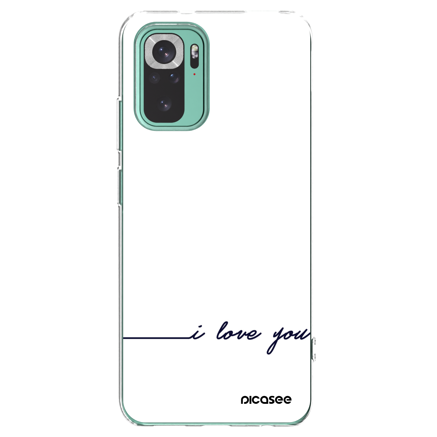 Picasee διαφανής θήκη σιλικόνης Xiaomi Redmi Note 10 Pro - I love you