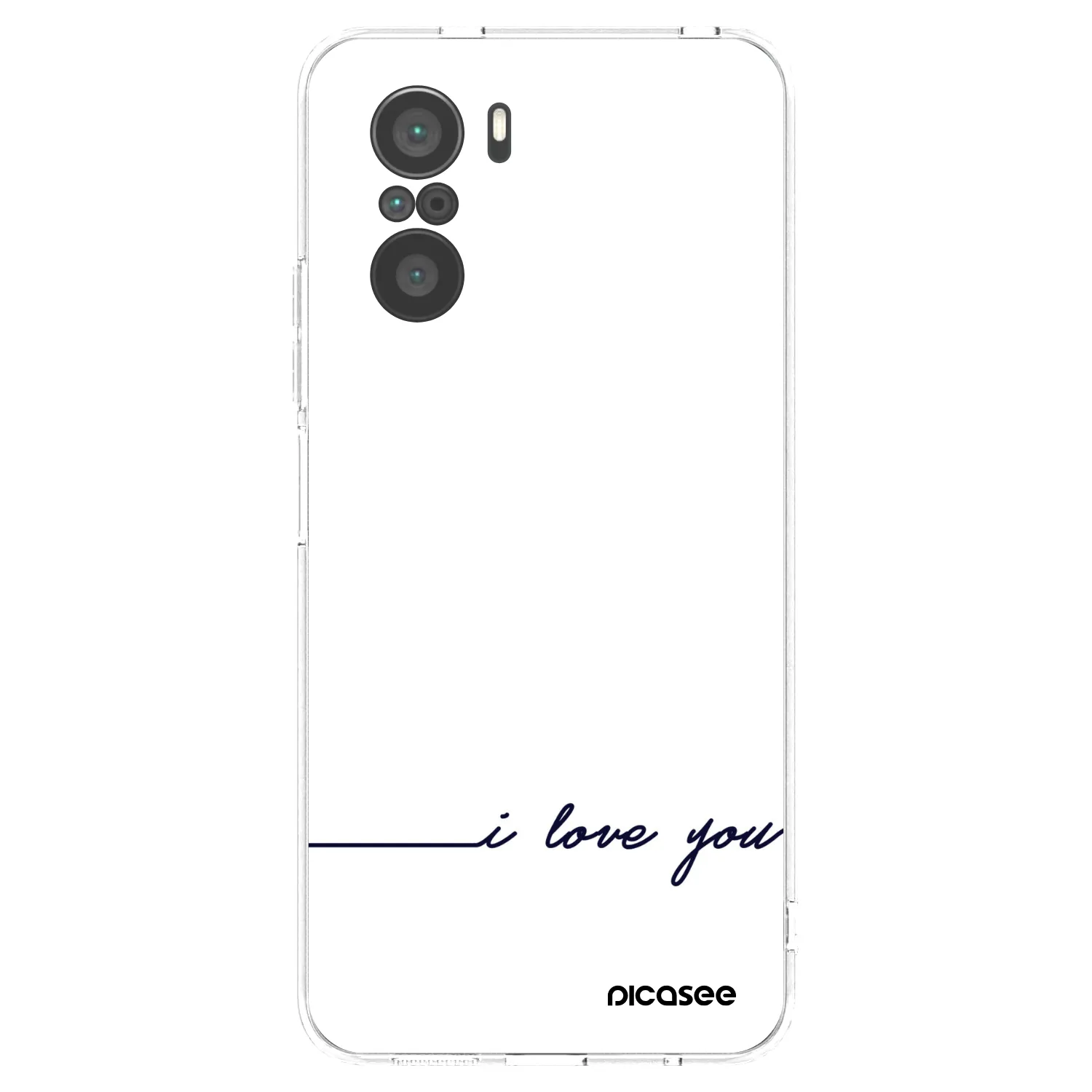 Picasee διαφανής θήκη σιλικόνης Xiaomi Poco F3 - I love you
