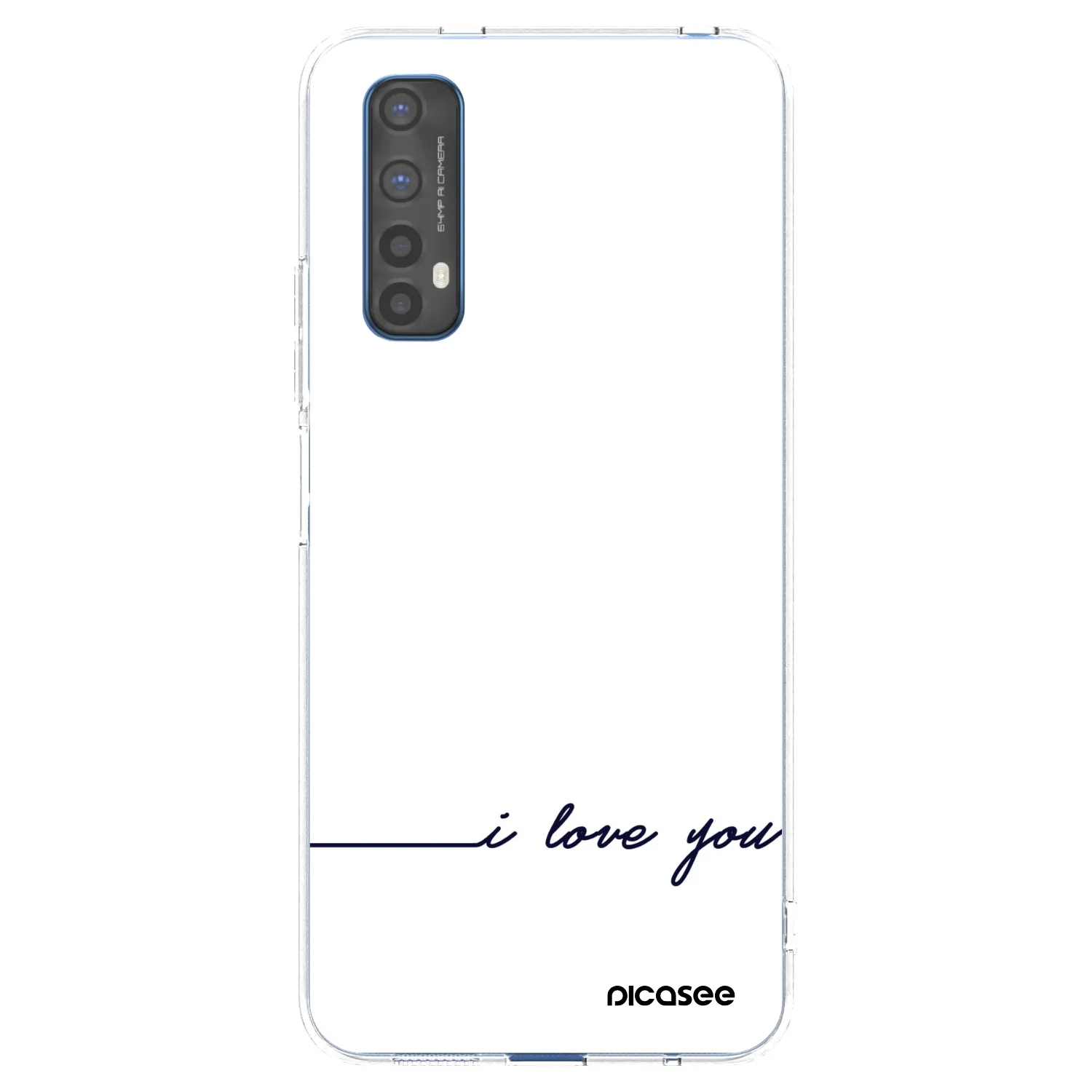 Picasee διαφανής θήκη σιλικόνης Realme 7 - I love you