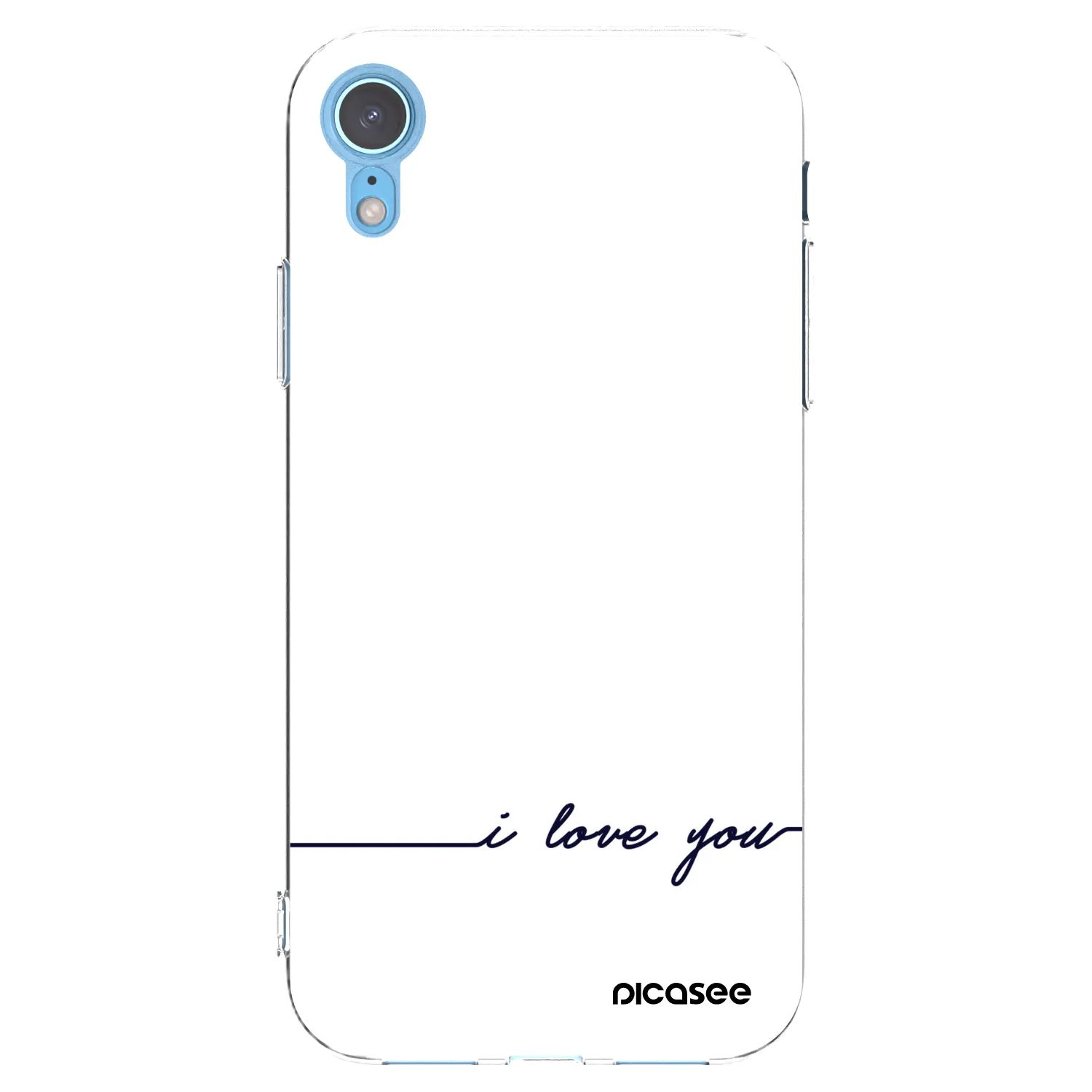 Picasee διαφανής θήκη σιλικόνης Apple iPhone XR - I love you