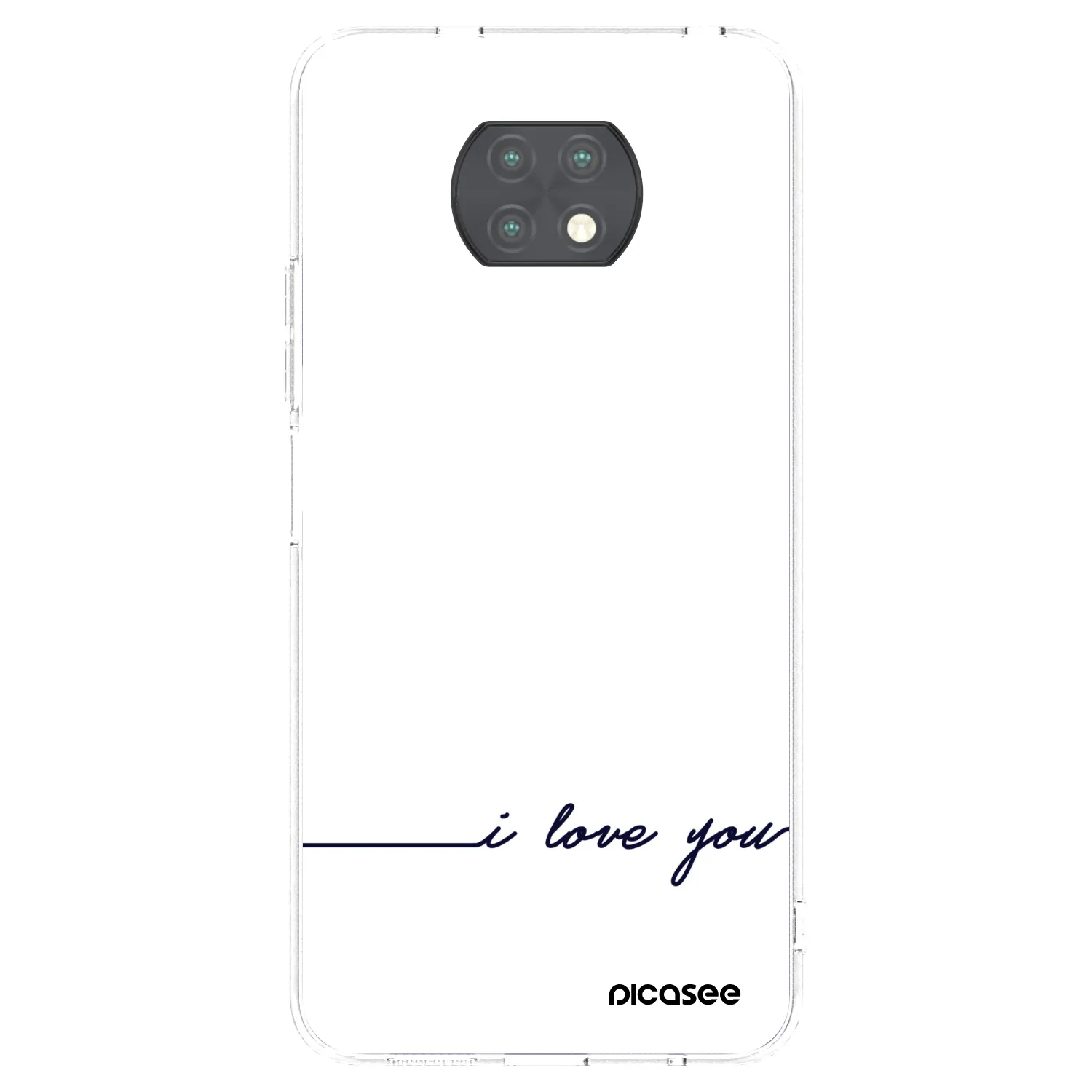 Picasee διαφανής θήκη σιλικόνης Xiaomi Redmi Note 9T - I love you