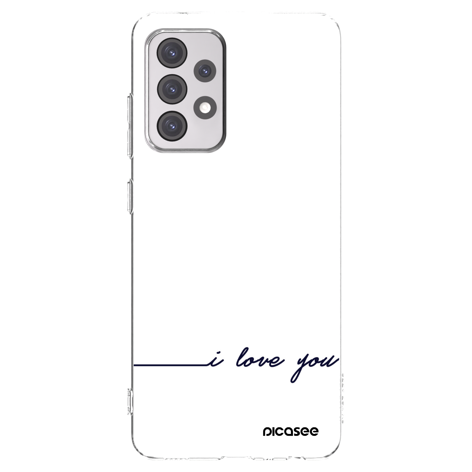 Picasee διαφανής θήκη σιλικόνης Samsung Galaxy A52s 5G A528B - I love you