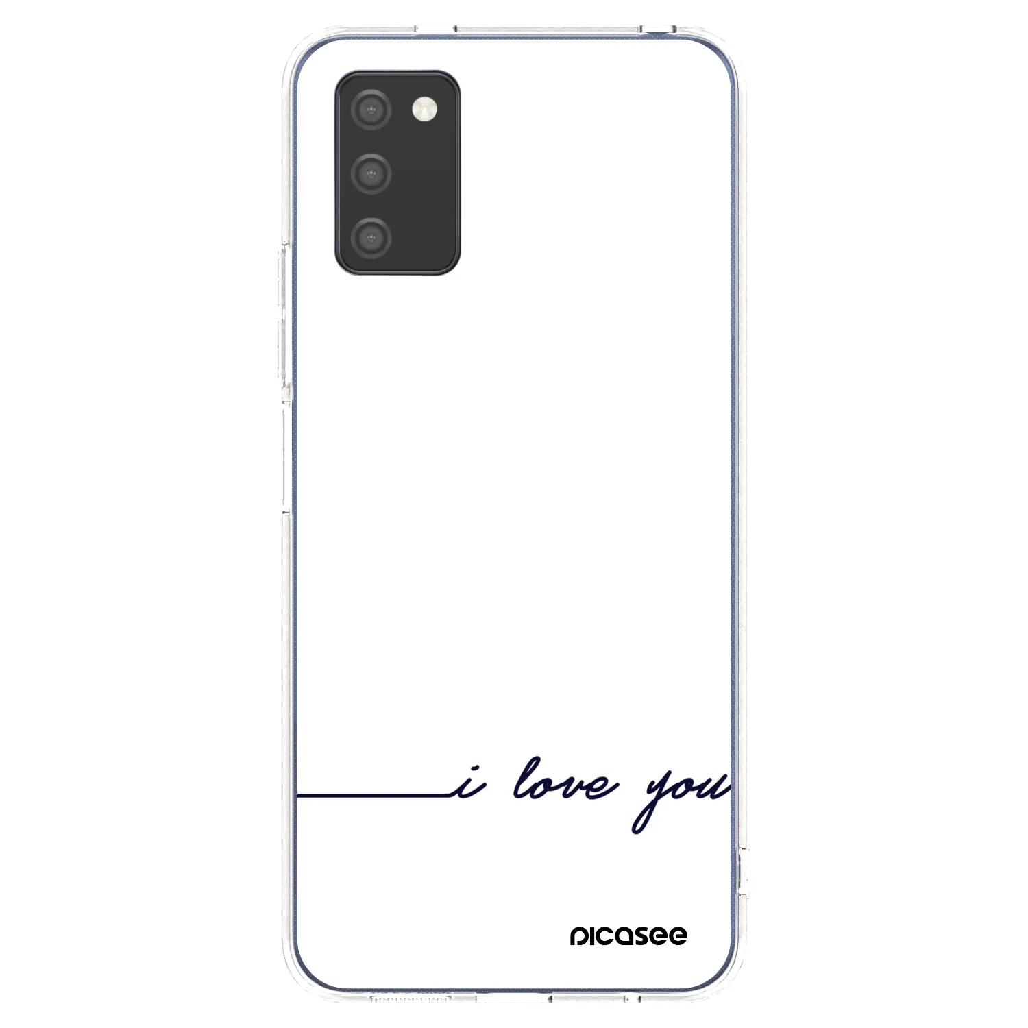 Picasee διαφανής θήκη σιλικόνης Samsung Galaxy A03s A037G - I love you