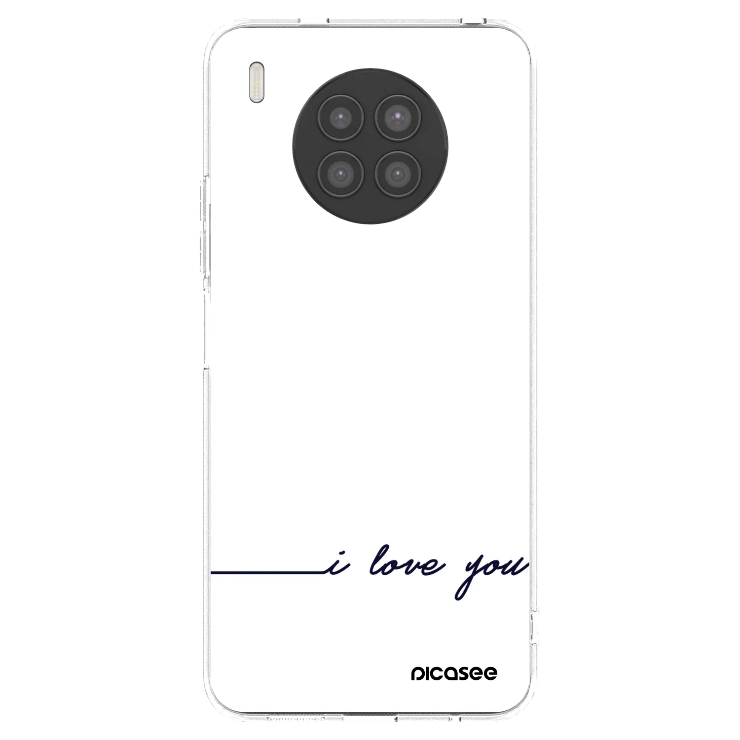 Picasee διαφανής θήκη σιλικόνης Huawei Nova 8i - I love you