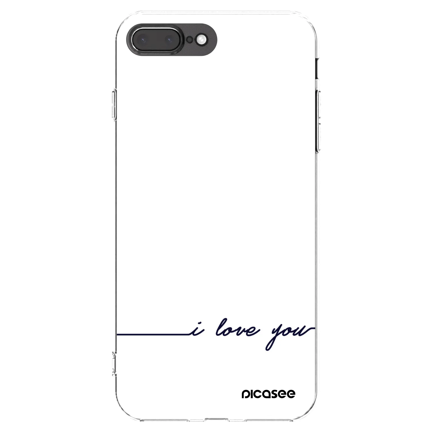 Picasee διαφανής θήκη σιλικόνης Apple iPhone 7 Plus - I love you
