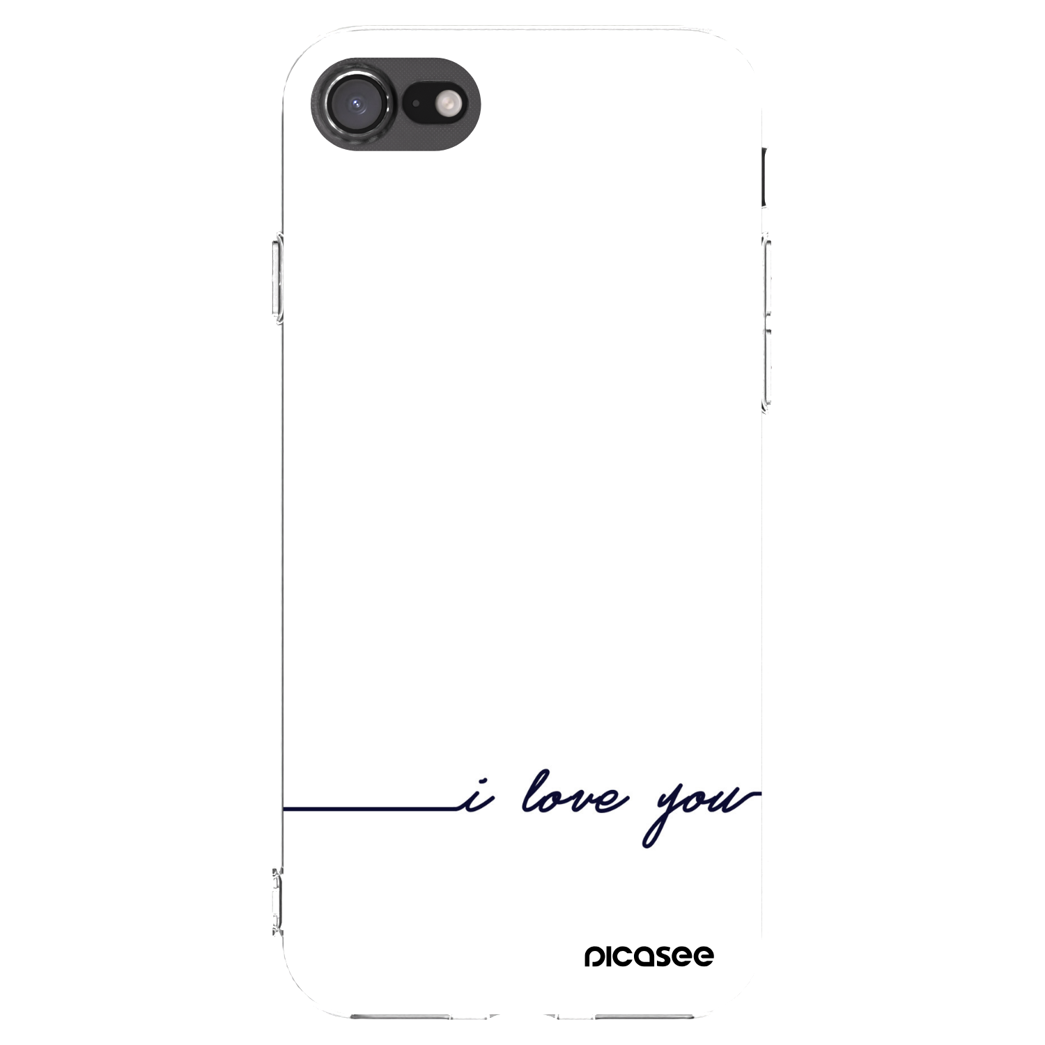 Picasee διαφανής θήκη σιλικόνης Apple iPhone SE 2022 - I love you