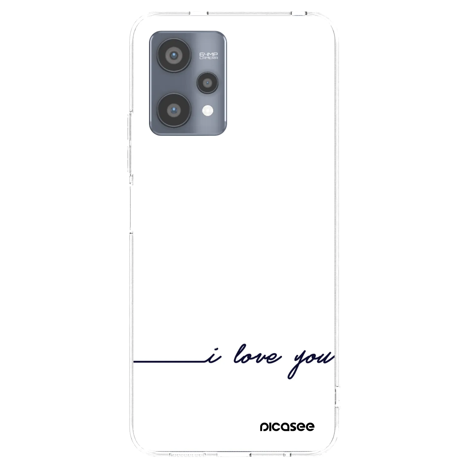 Picasee διαφανής θήκη σιλικόνης Realme 9 Pro 5G - I love you