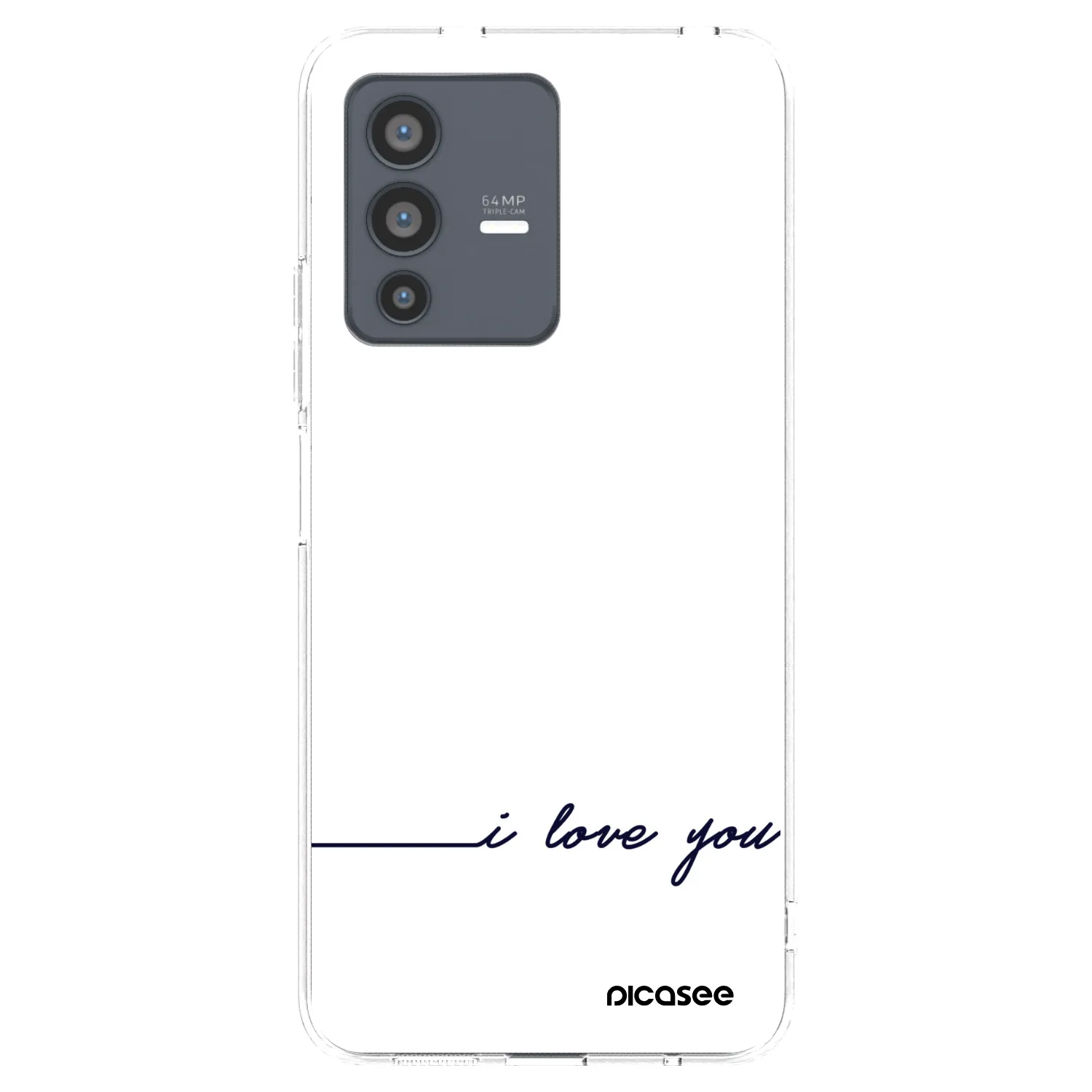 Picasee διαφανής θήκη σιλικόνης Vivo V23 5G - I love you