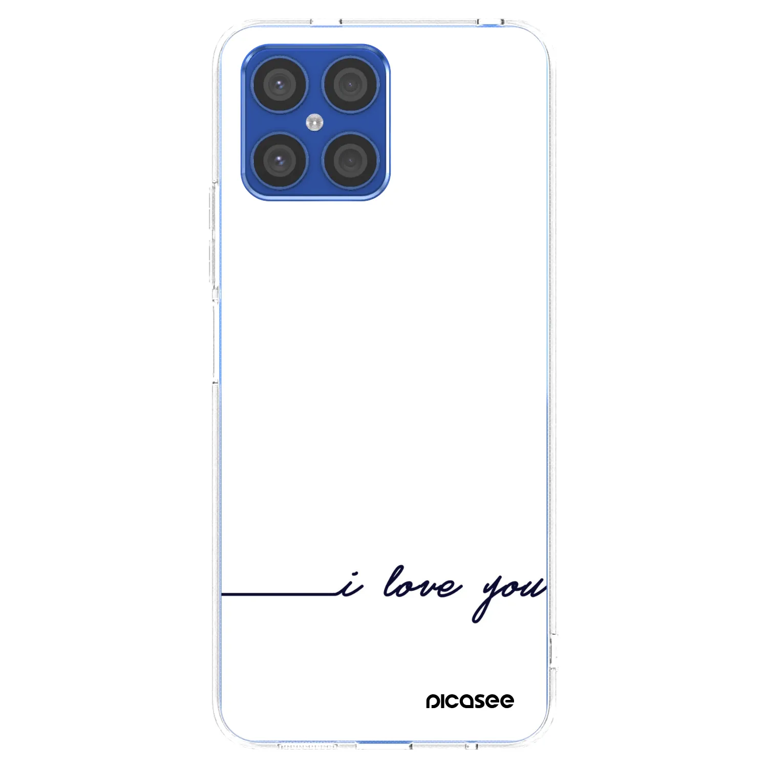 Picasee διαφανής θήκη σιλικόνης Honor X8 4G - I love you
