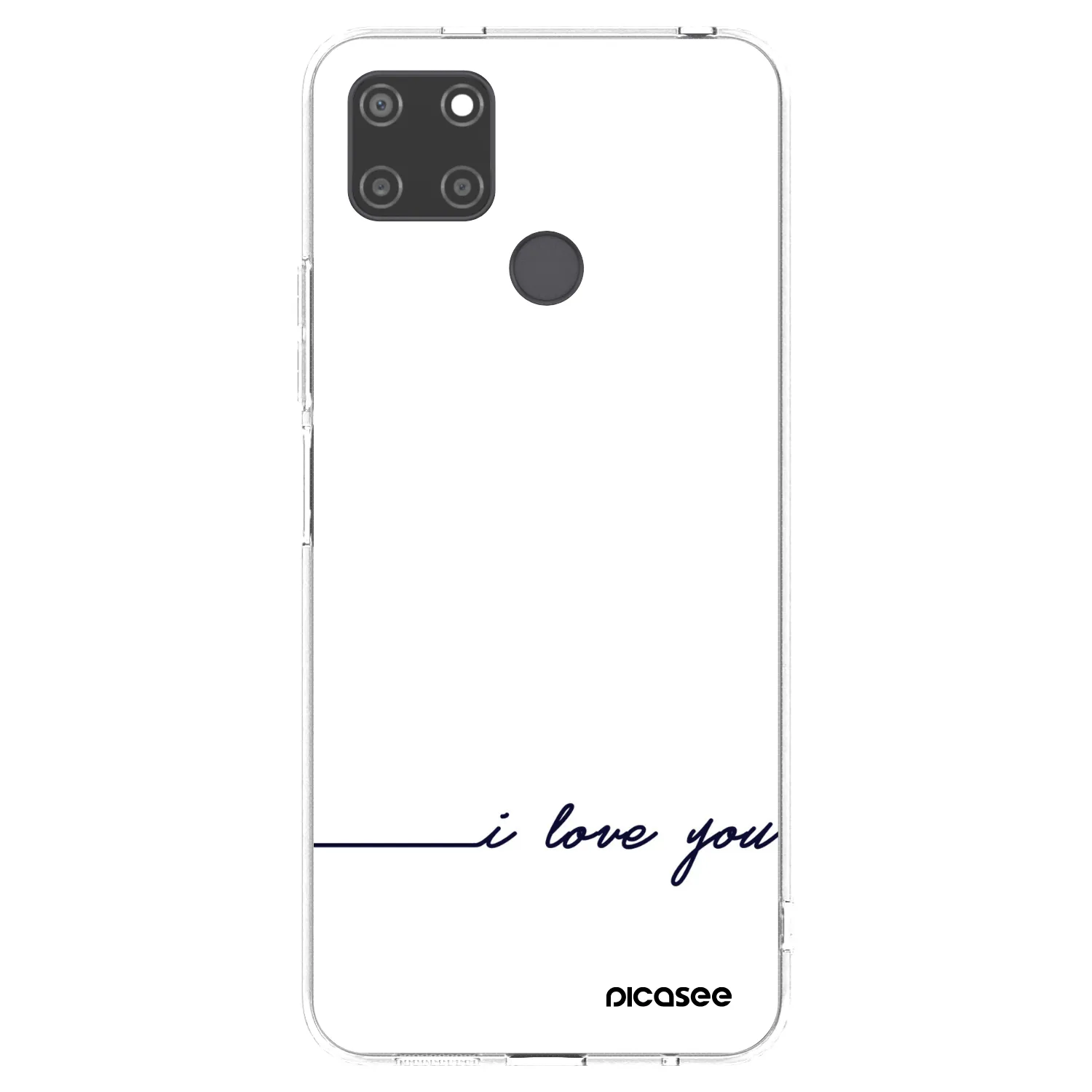 Picasee διαφανής θήκη σιλικόνης Realme C21Y - I love you