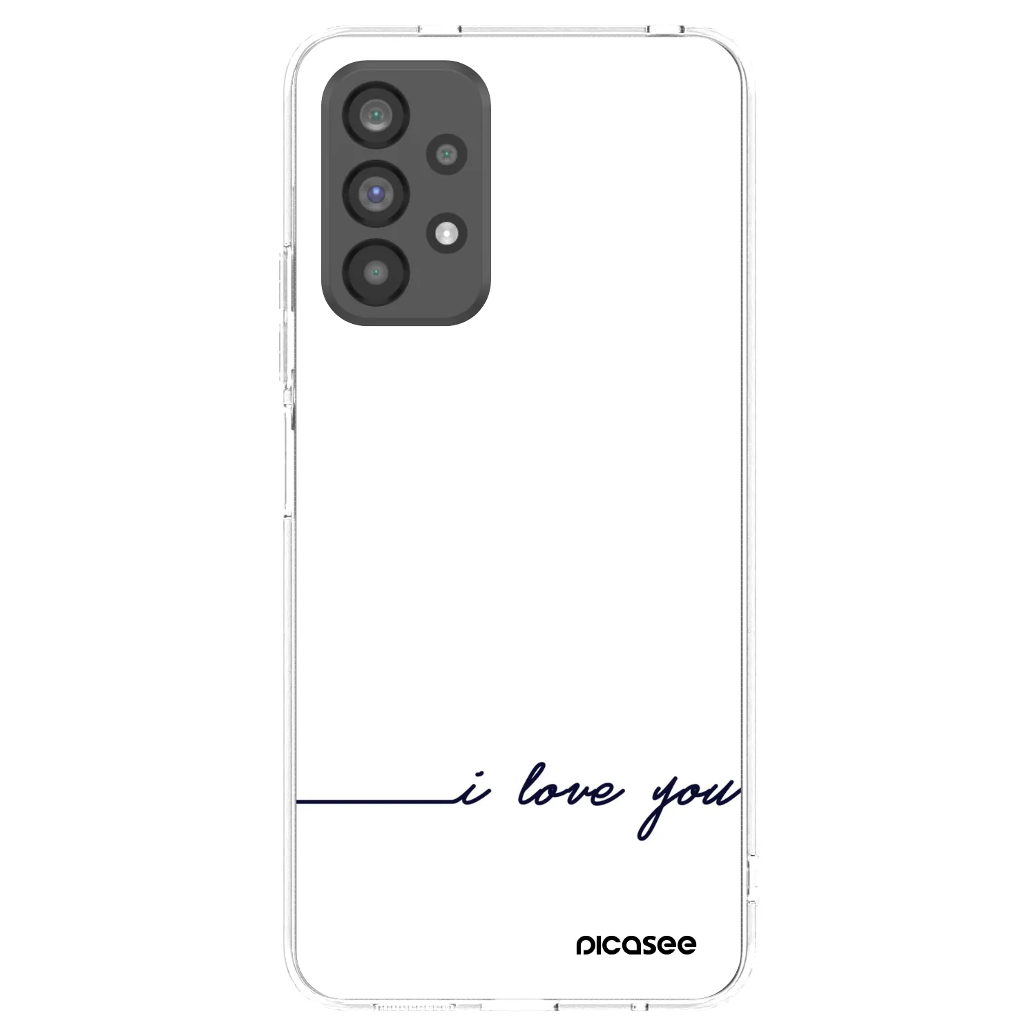Picasee διαφανής θήκη σιλικόνης Samsung Galaxy A73 5G - I love you