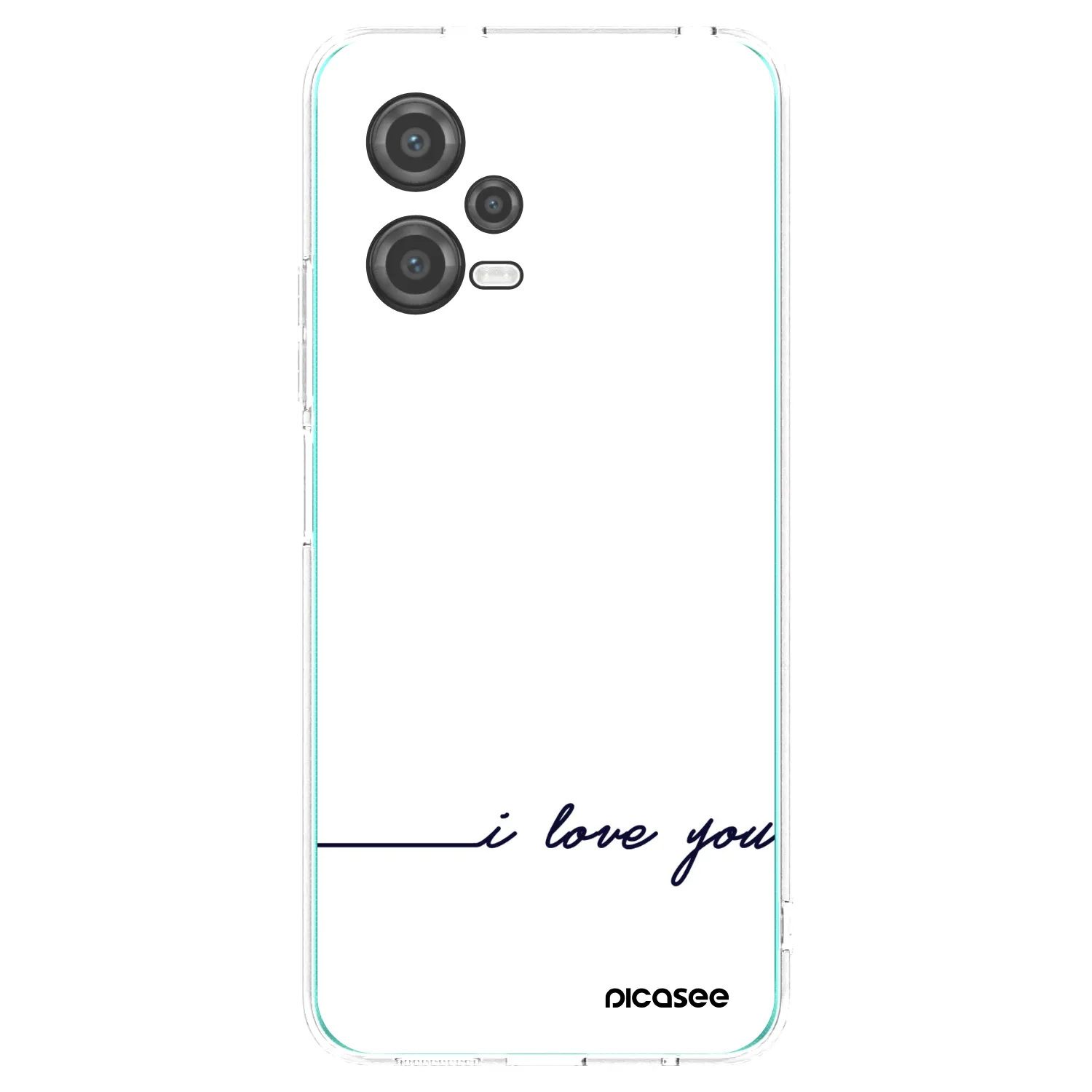 Picasee διαφανής θήκη σιλικόνης Xiaomi Poco X5 - I love you