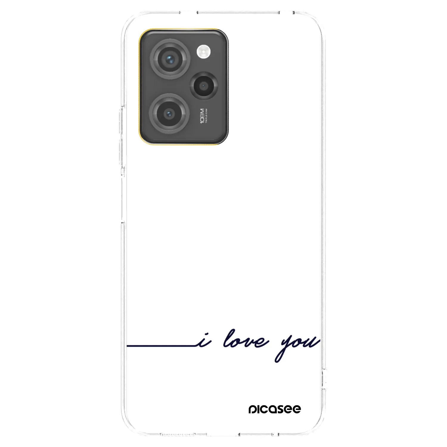 Picasee διαφανής θήκη σιλικόνης Xiaomi Poco X5 Pro - I love you