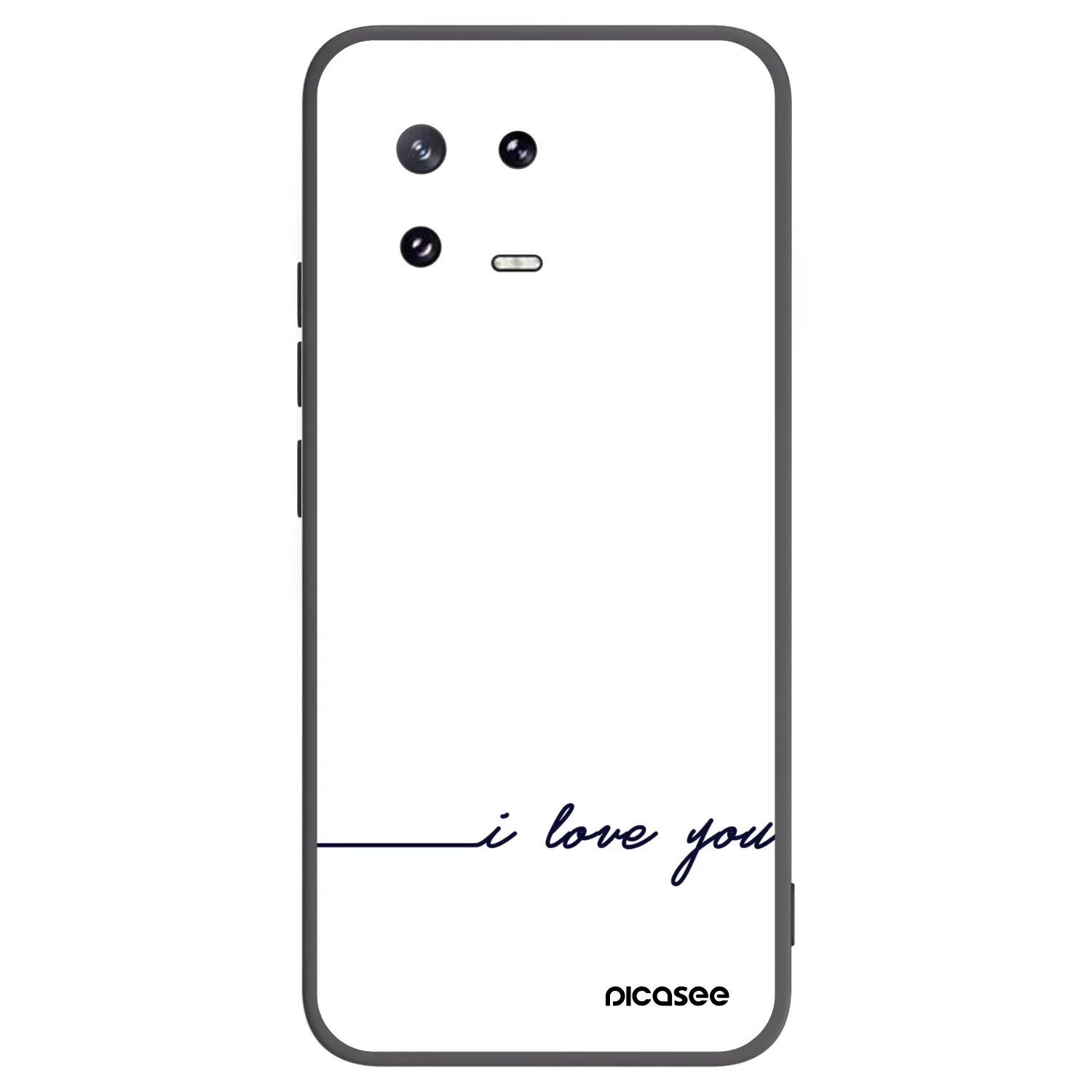 Picasee Μαύρη θήκη σιλικόνης για Xiaomi 13 Pro - I love you
