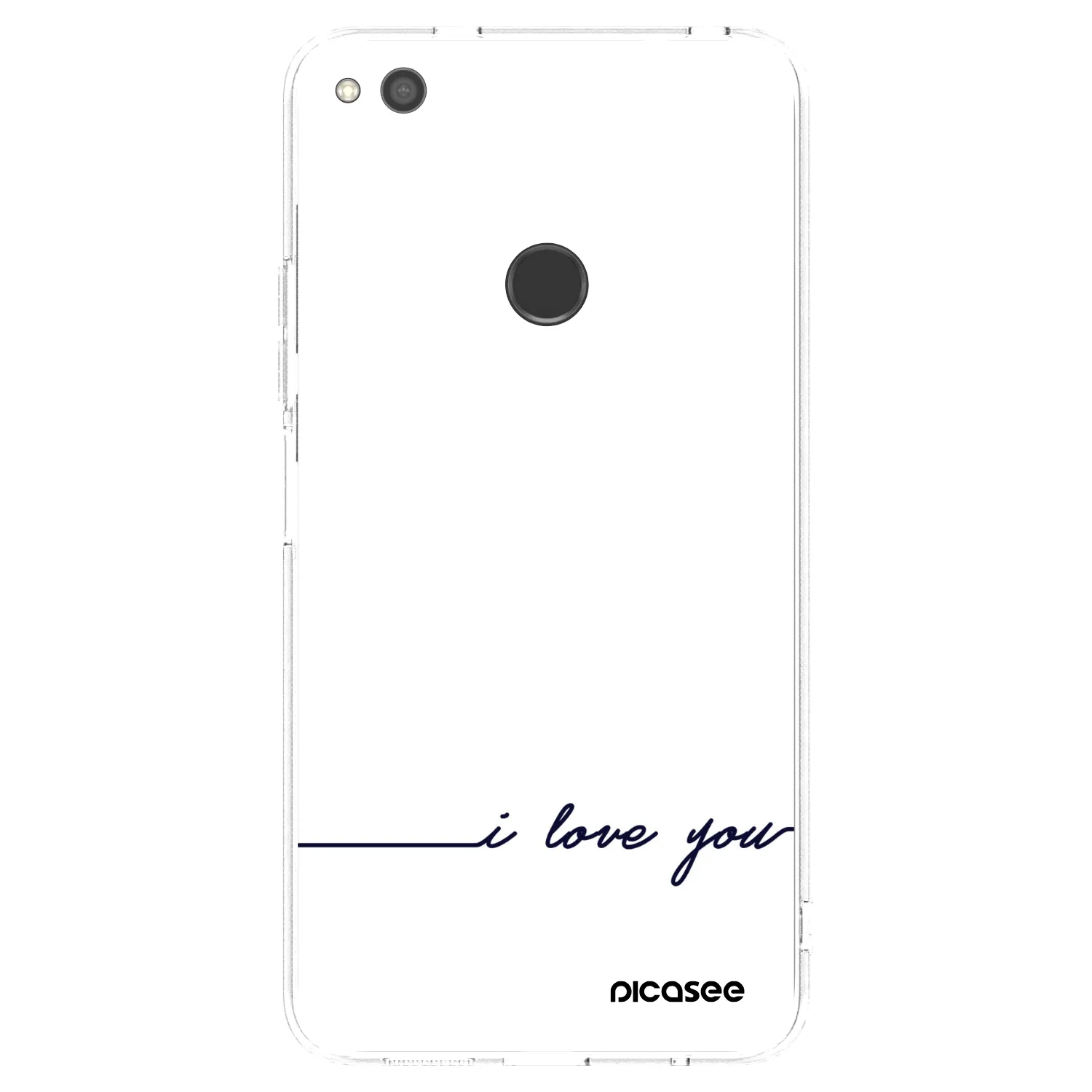 Picasee διαφανής θήκη σιλικόνης Huawei P9 Lite 2017 - I love you