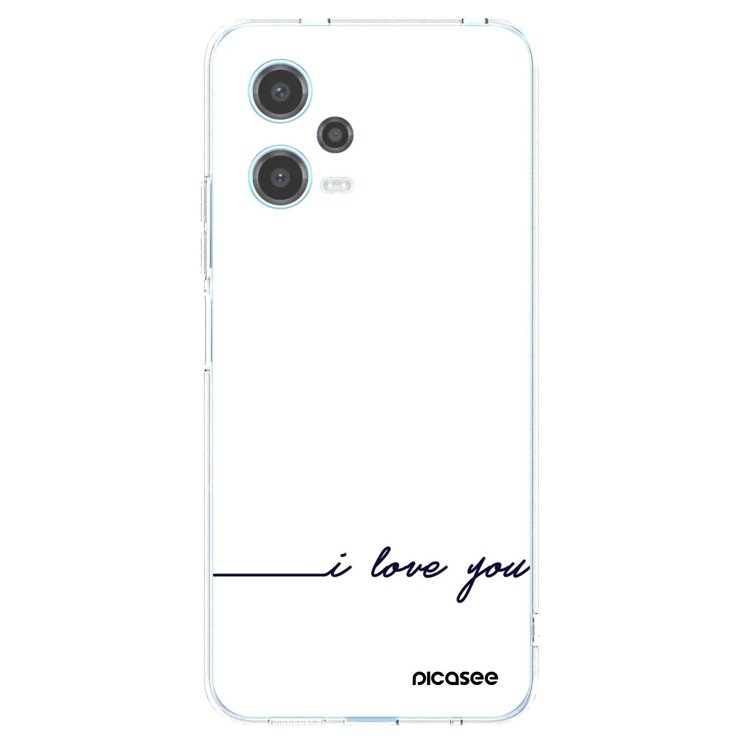 Picasee διαφανής θήκη σιλικόνης Xiaomi Redmi Note 12 5G - I love you