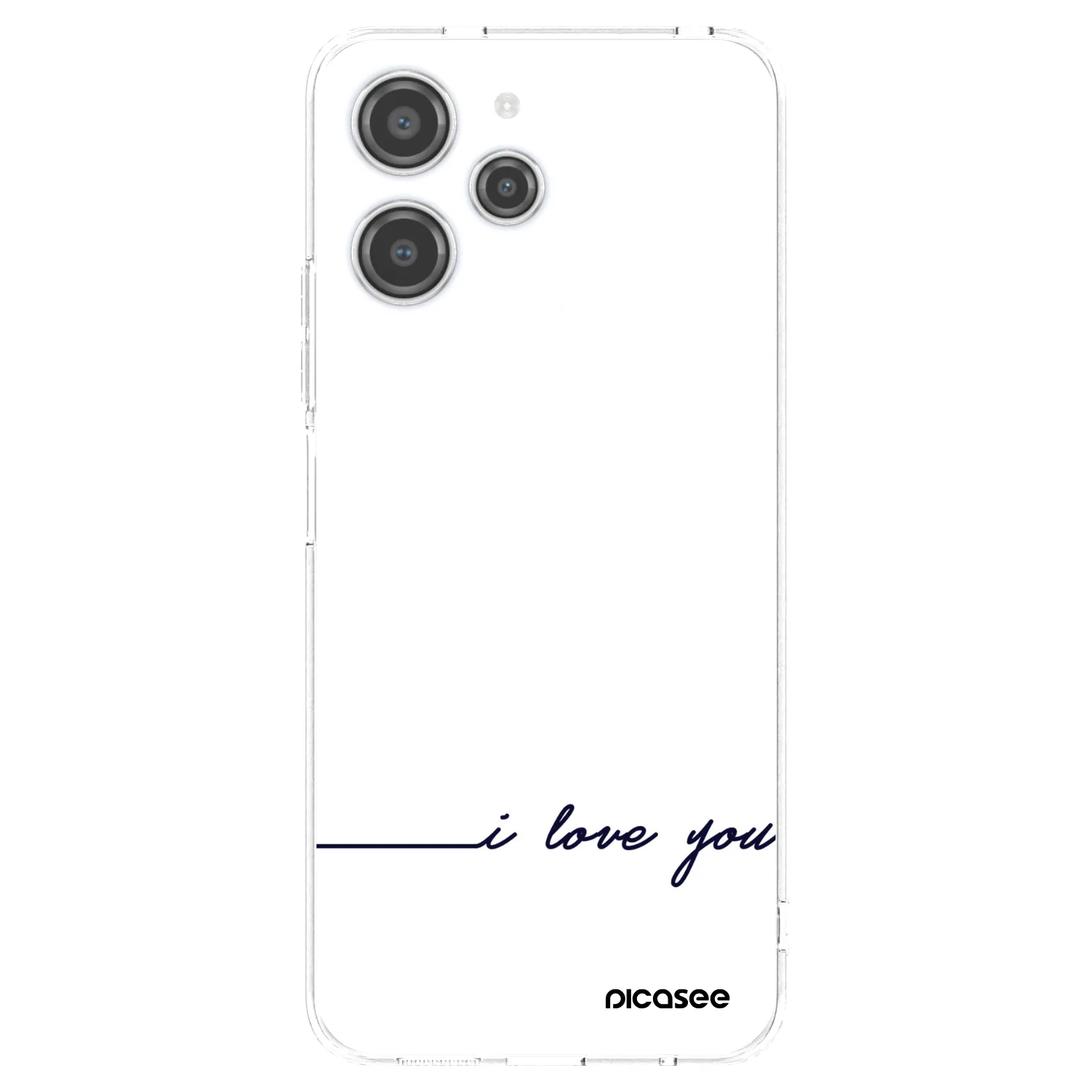 Picasee διαφανής θήκη σιλικόνης Xiaomi Redmi 12 4G - I love you
