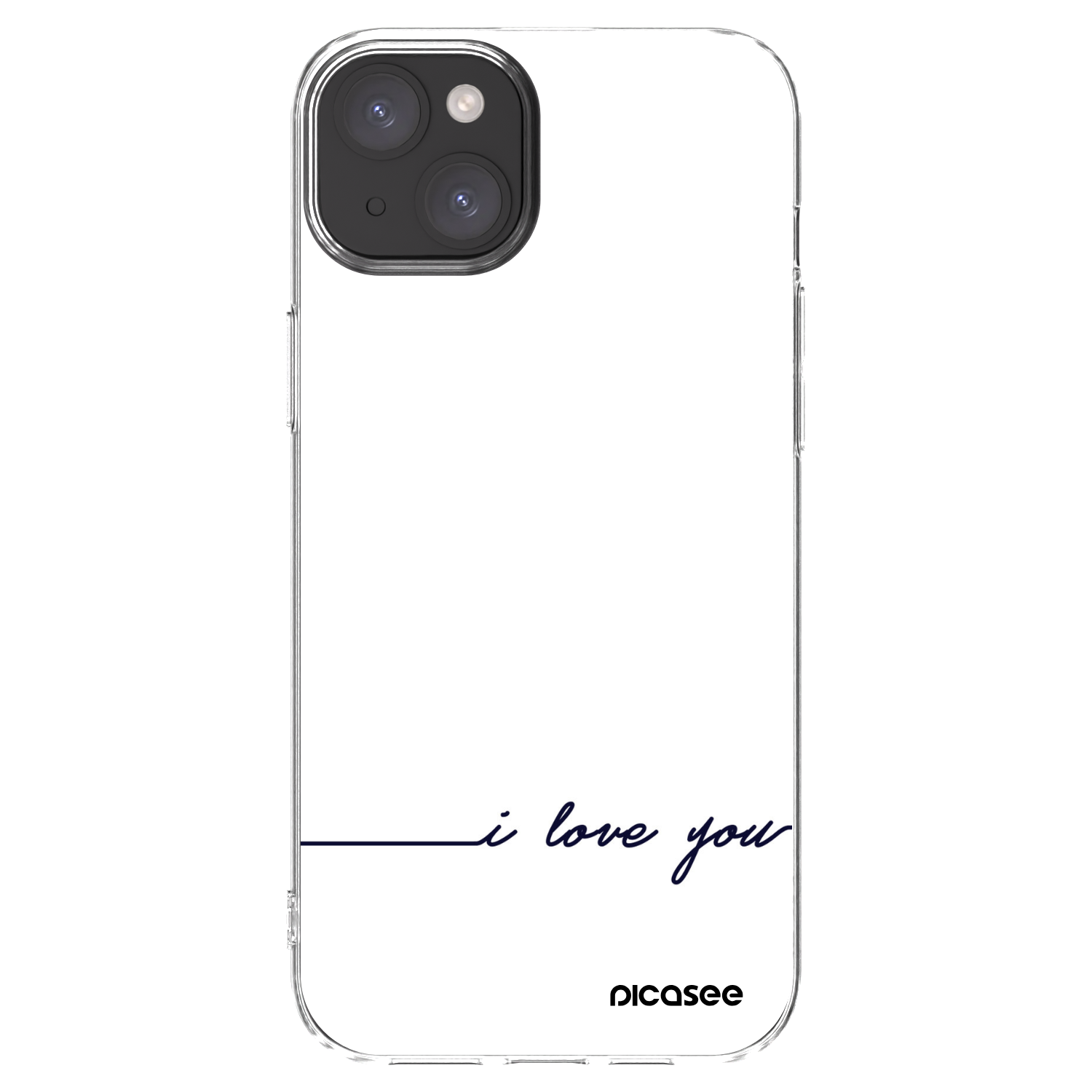 Picasee διαφανής θήκη σιλικόνης Apple iPhone 15 Plus - I love you