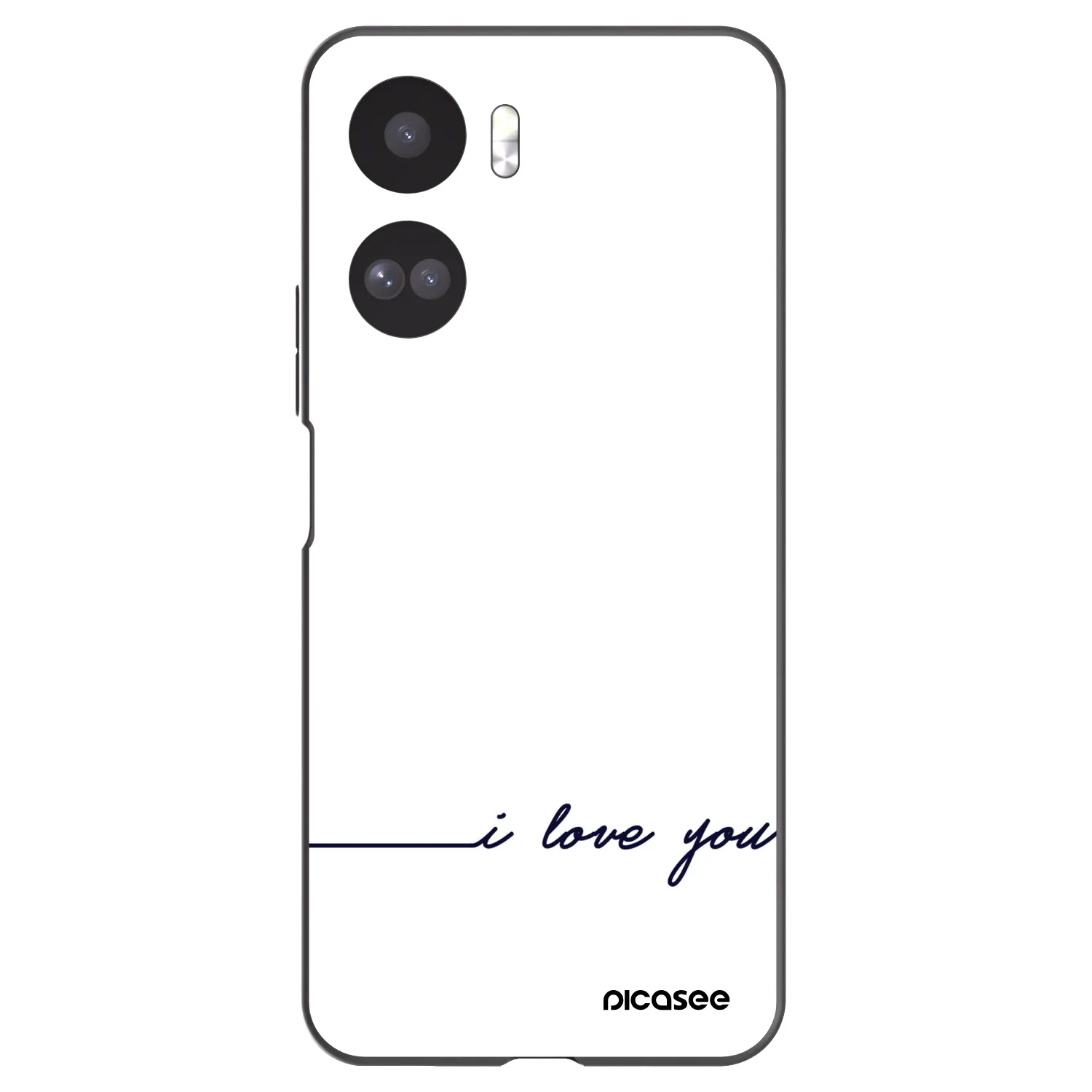 Picasee Μαύρη θήκη σιλικόνης για Honor 90 Lite 5G - I love you