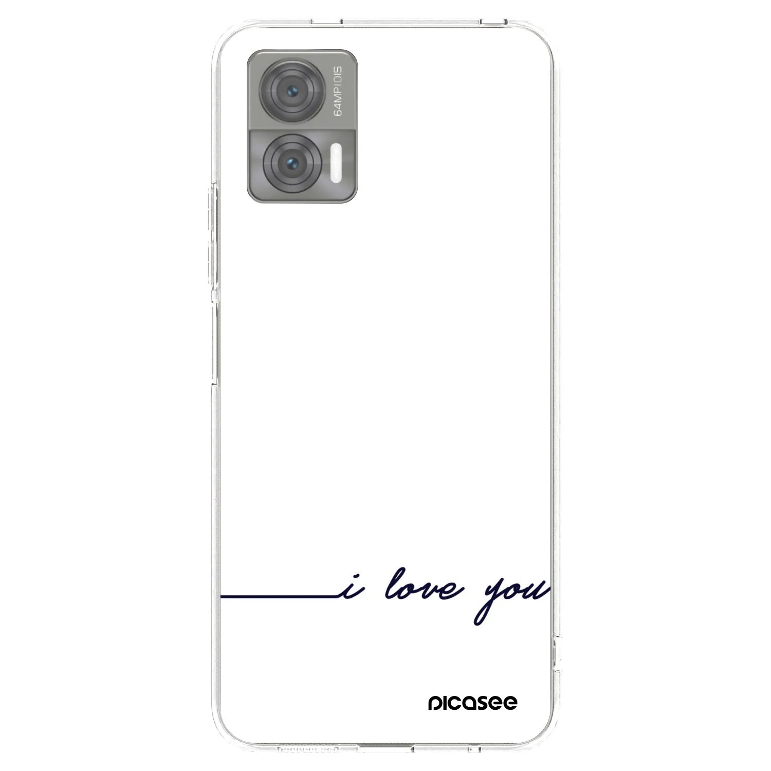 Picasee διαφανής θήκη σιλικόνης Motorola Edge 30 Neo - I love you