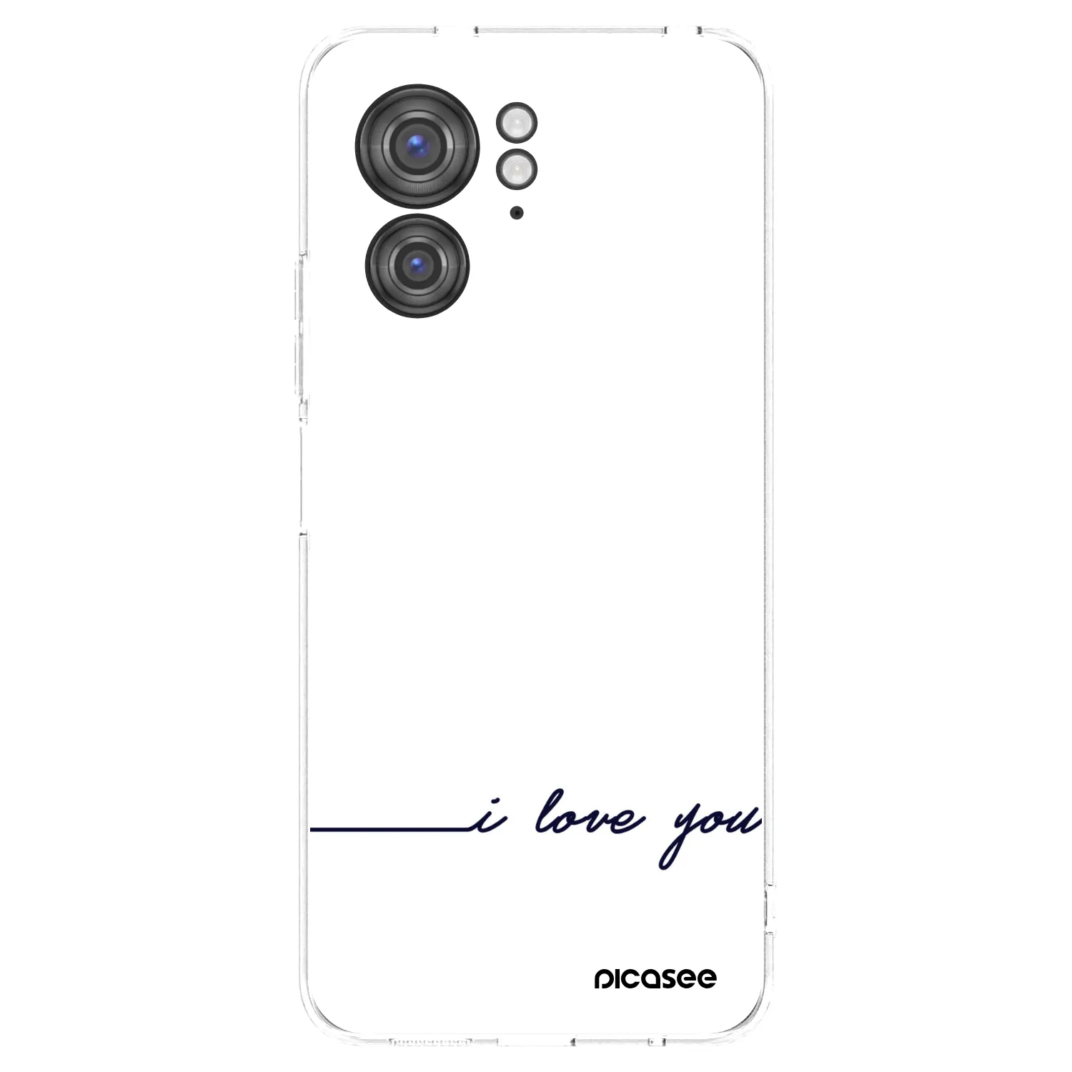 Picasee διαφανής θήκη σιλικόνης Motorola Edge 40 - I love you