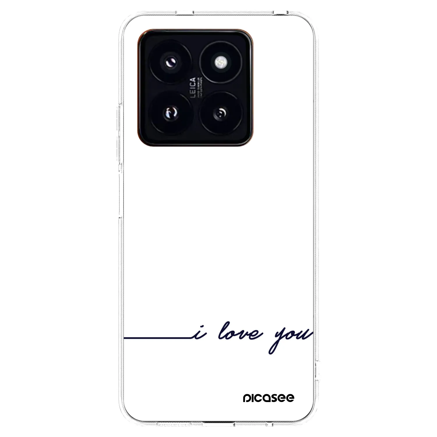 Picasee διαφανής θήκη σιλικόνης Xiaomi 14 Pro - I love you