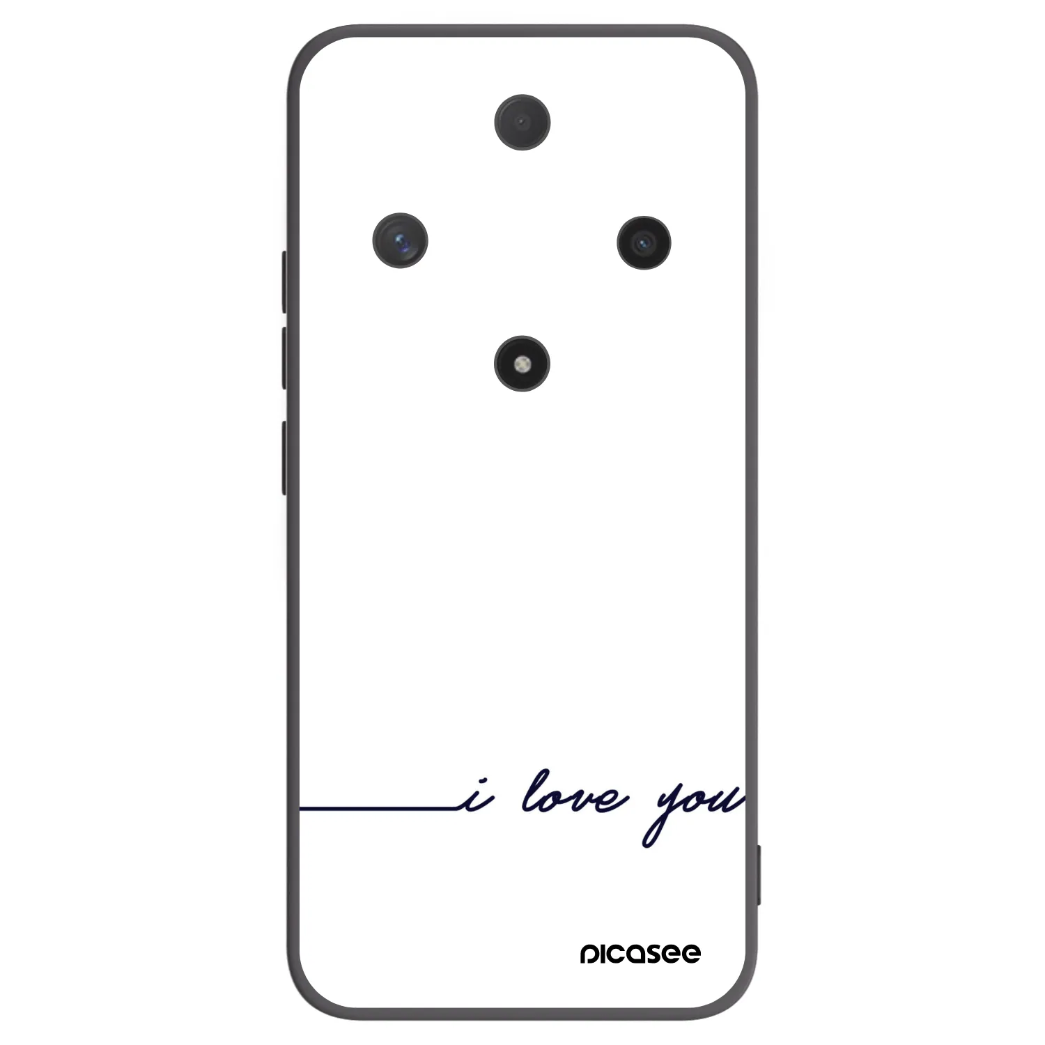 Picasee Μαύρη θήκη σιλικόνης για Honor Magic6 Lite 5G - I love you