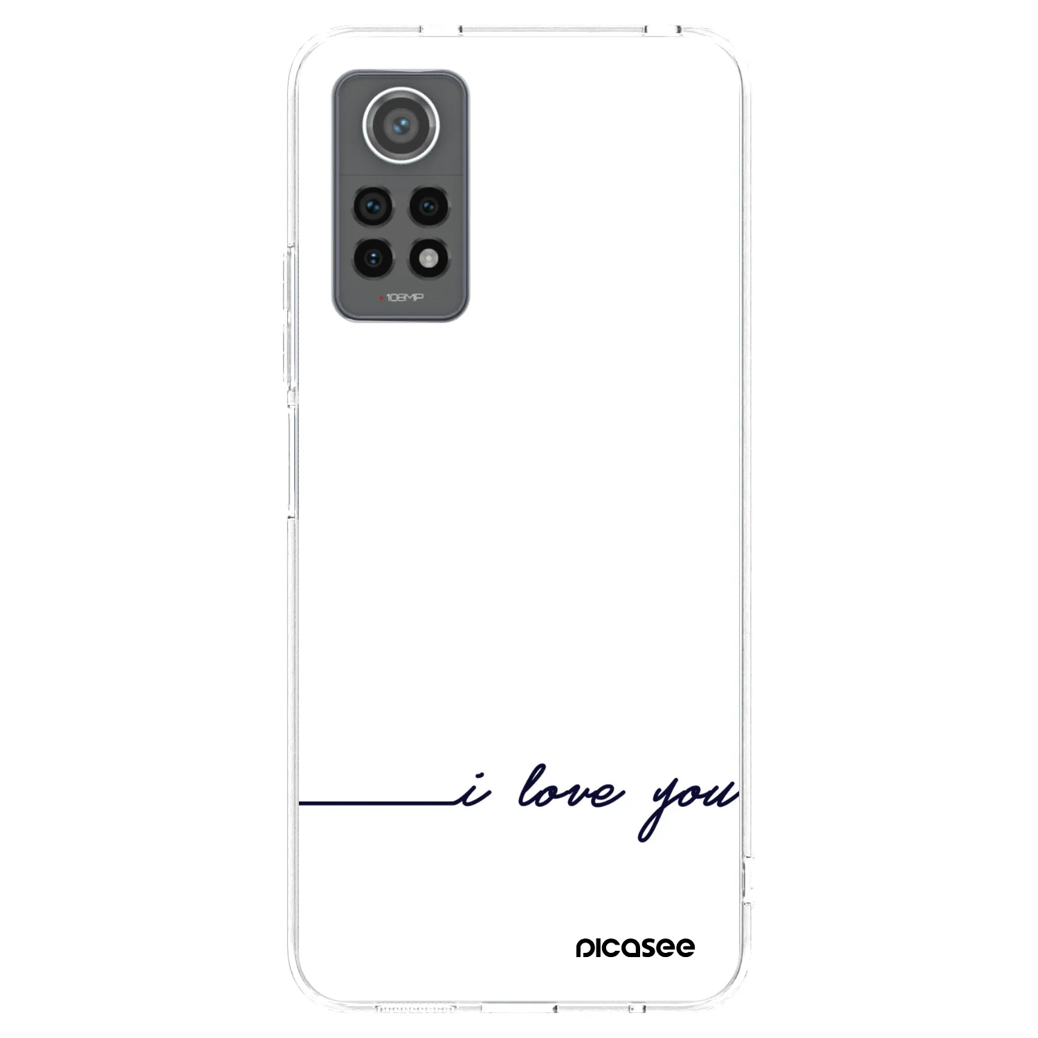 Picasee διαφανής θήκη σιλικόνης Xiaomi Redmi Note 12 Pro 4G - I love you